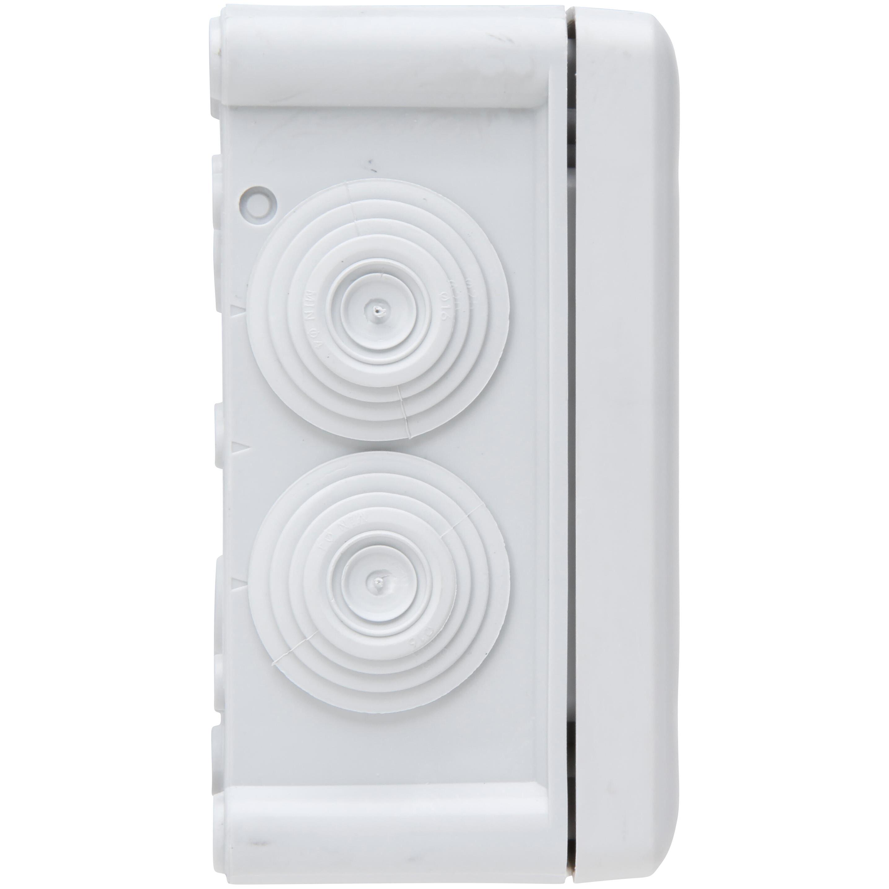 Junction box, surface mounted, for humid areas, 102x102x55mm, IP66, colour: grey - Image 6