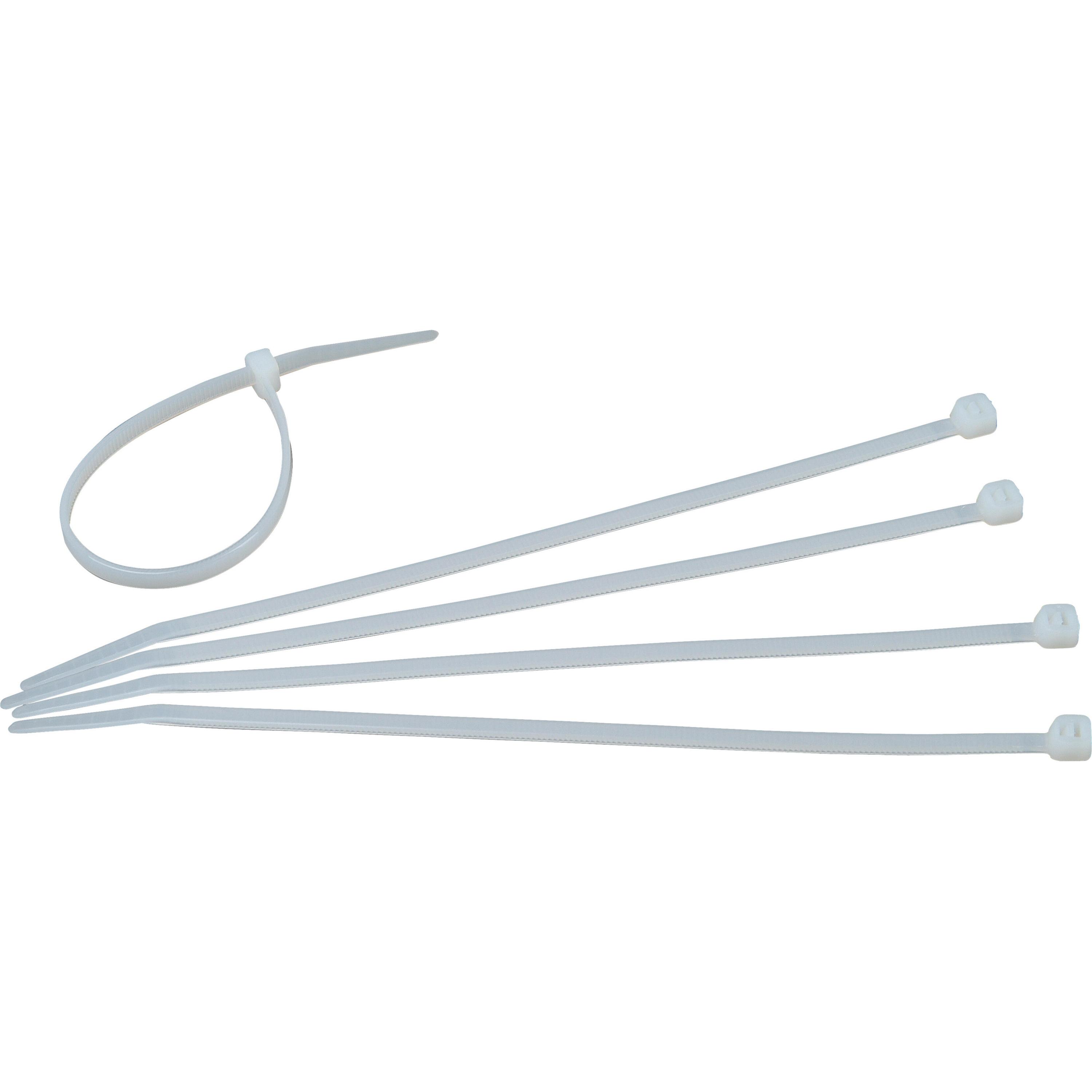Cable ties 200x4,6mm, colour: transparent, content: 50 pcs.