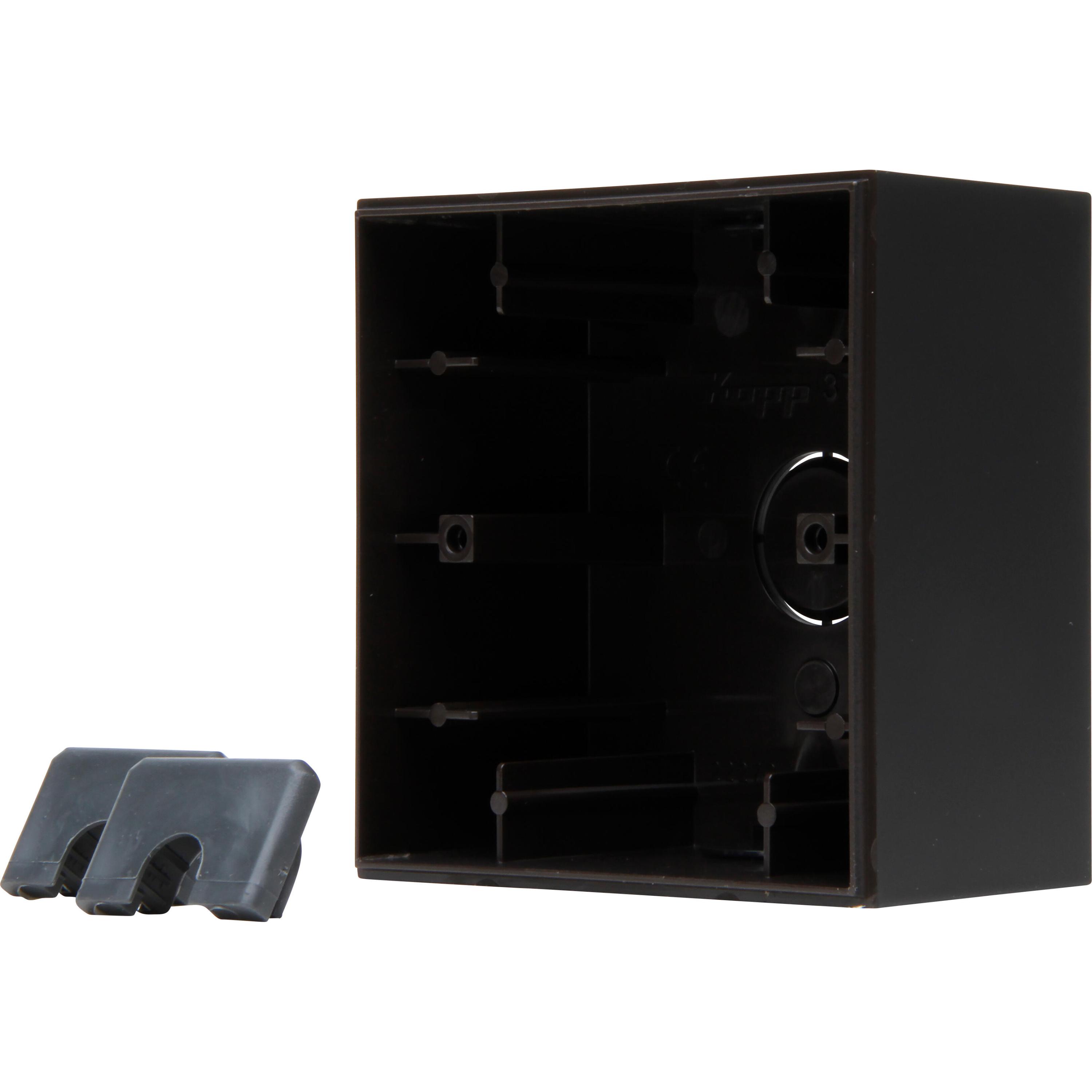 HK07 - Surface-mounted housing, 1-fold, colour: black matt