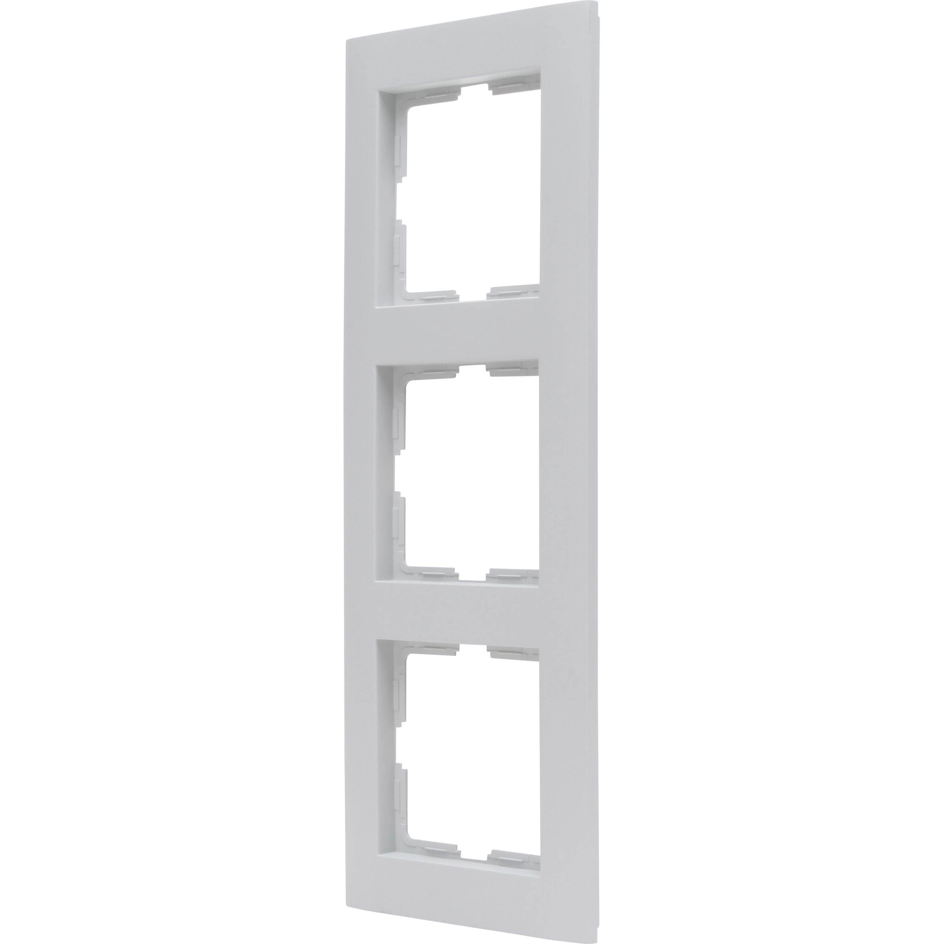ATHENIS - Cover frame for horizontal and vertical installation, 3-fold, colour: grey matt - Image 8