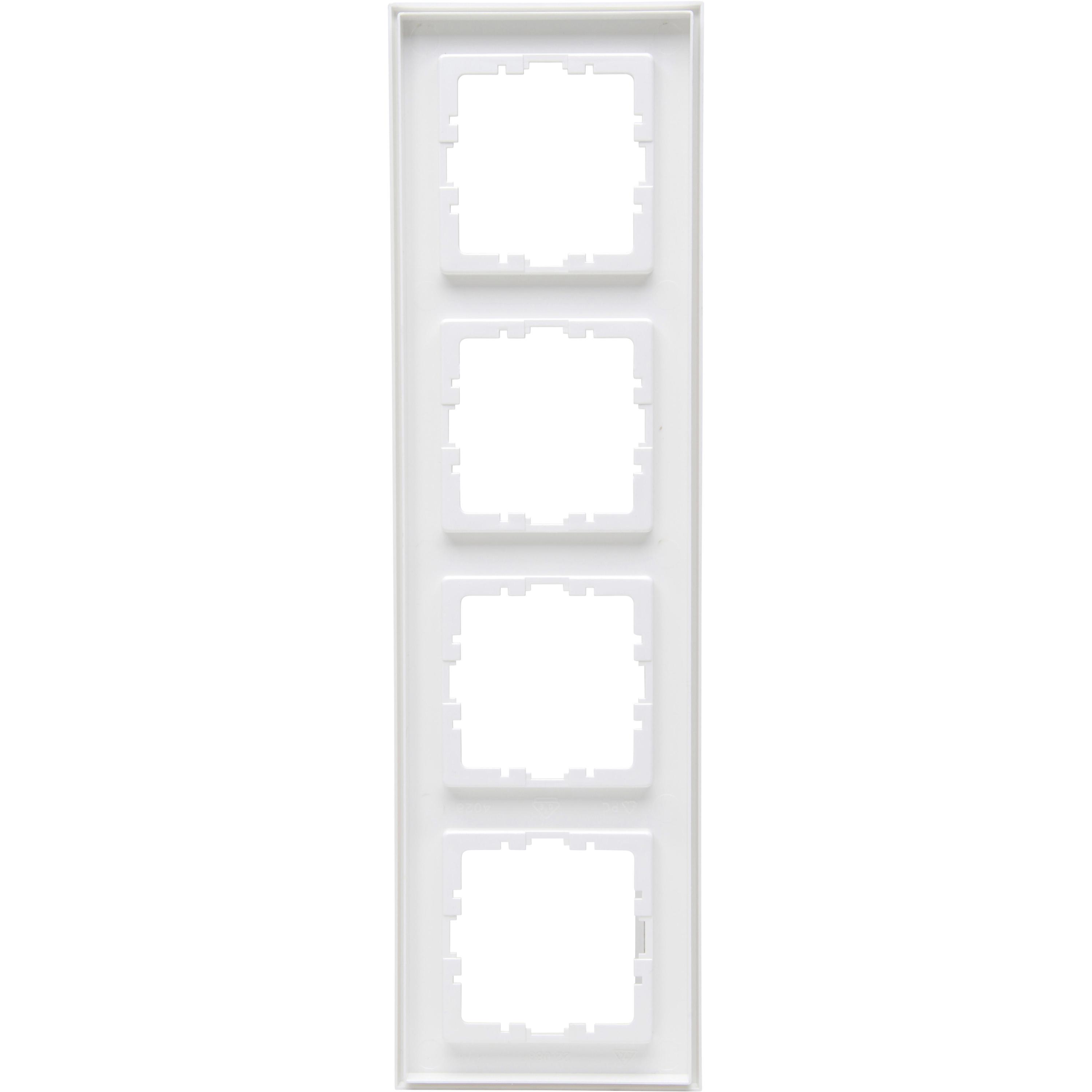 HK07 - cover frame 4-fold for vertical and horizontal installation, colour: pure white - Image 3