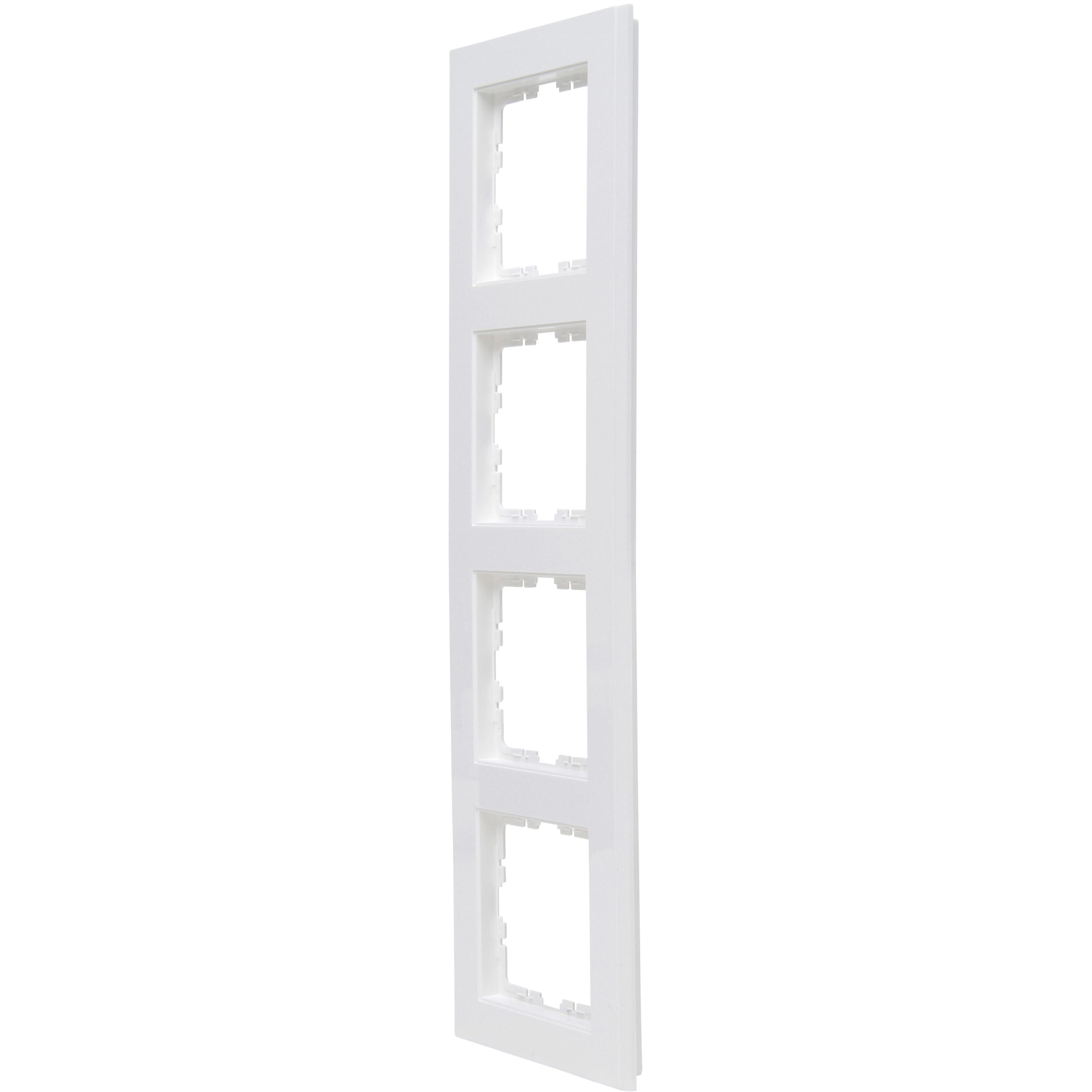HK07 - cover frame 4-fold for vertical and horizontal installation, colour: pure white - Image 8