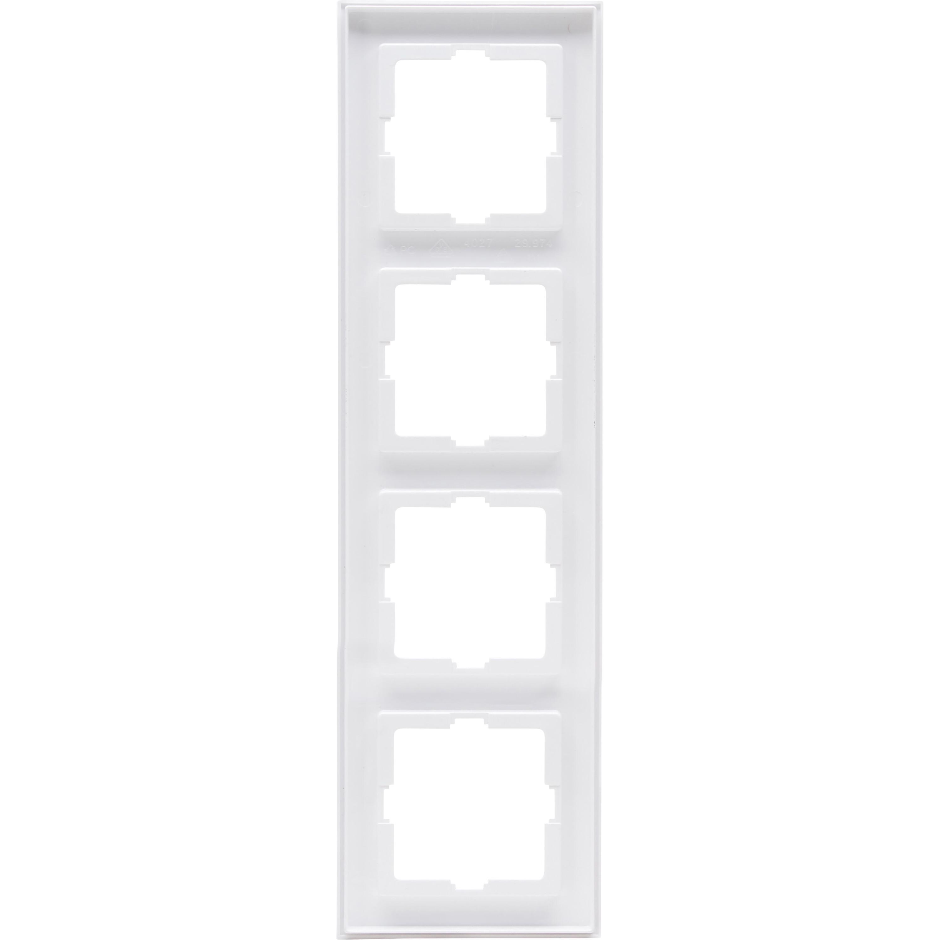 ATHENIS - cover frame, 4-fold, for vertical and horizontal installation, colour: arctic white matt - Image 3