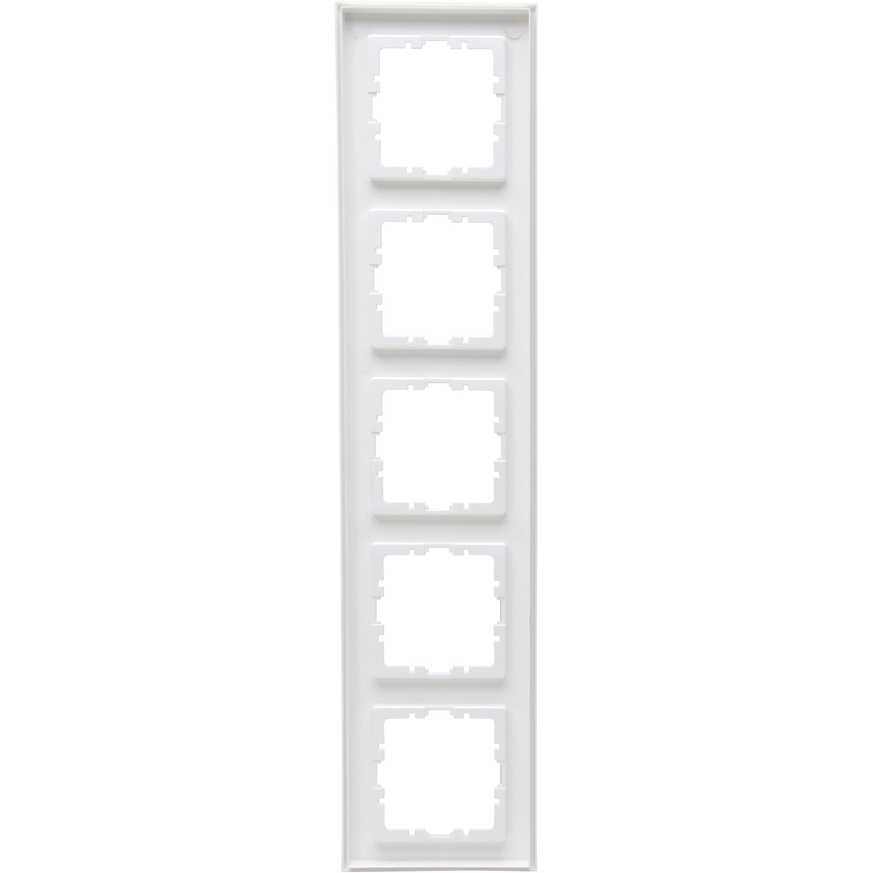 HK07 - cover frame 5-fold for vertical and horizontal installation, colour: pure white - Image 3