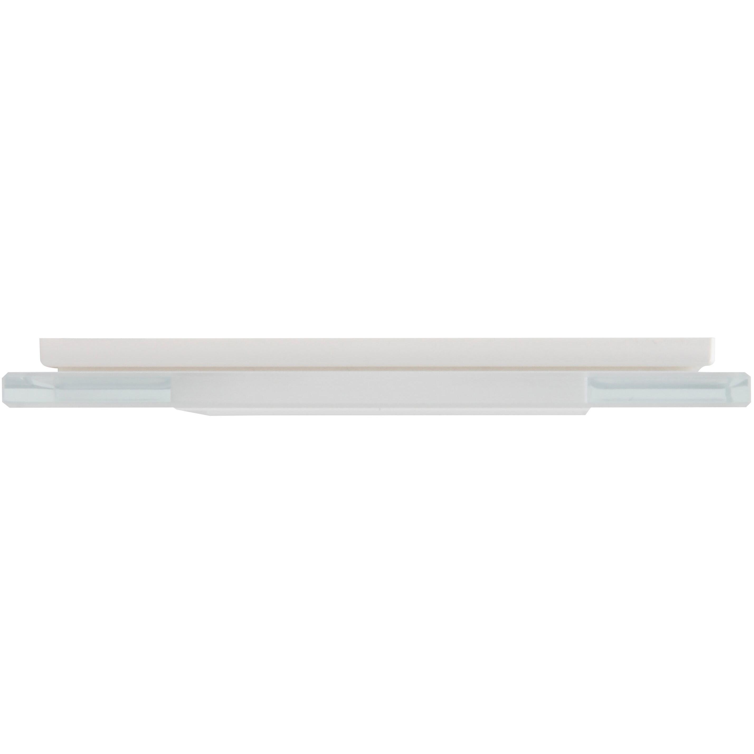 Glass-cover frame 2-fold for vertical and horizontal installation, colour: white - Image 4