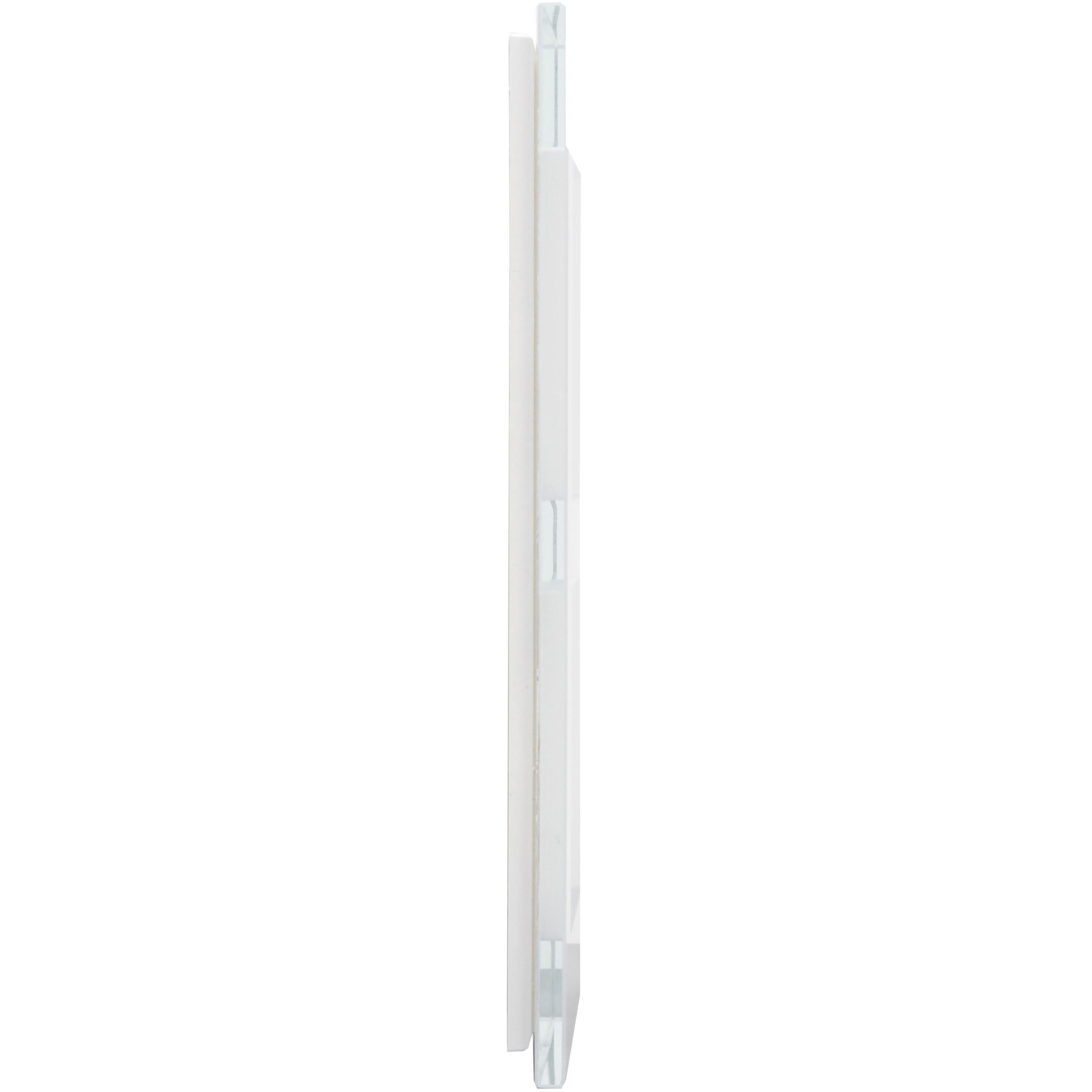 Glass-cover frame 2-fold for vertical and horizontal installation, colour: white - Image 7