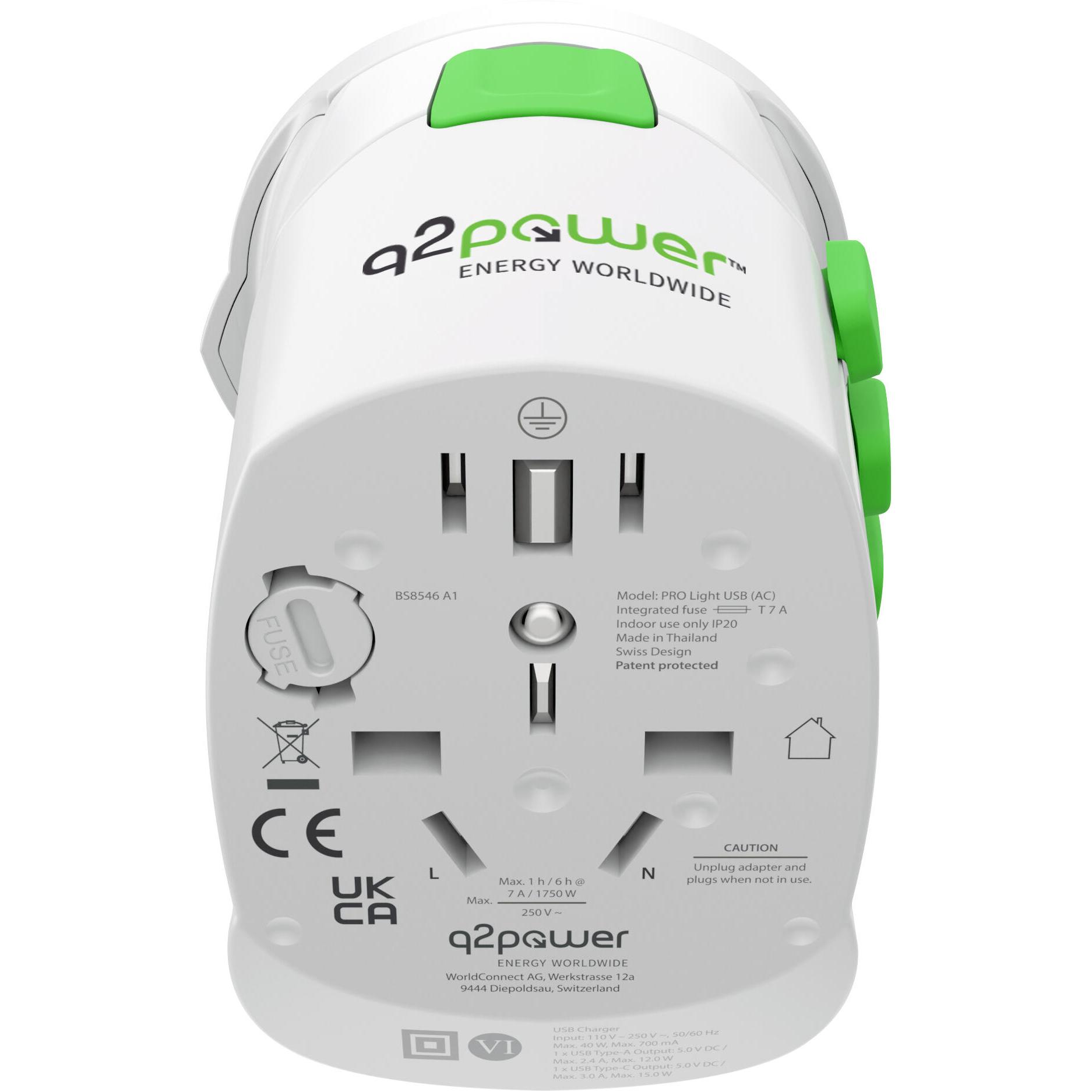 Qdapter Light USB AC World, colour: white - Image 4