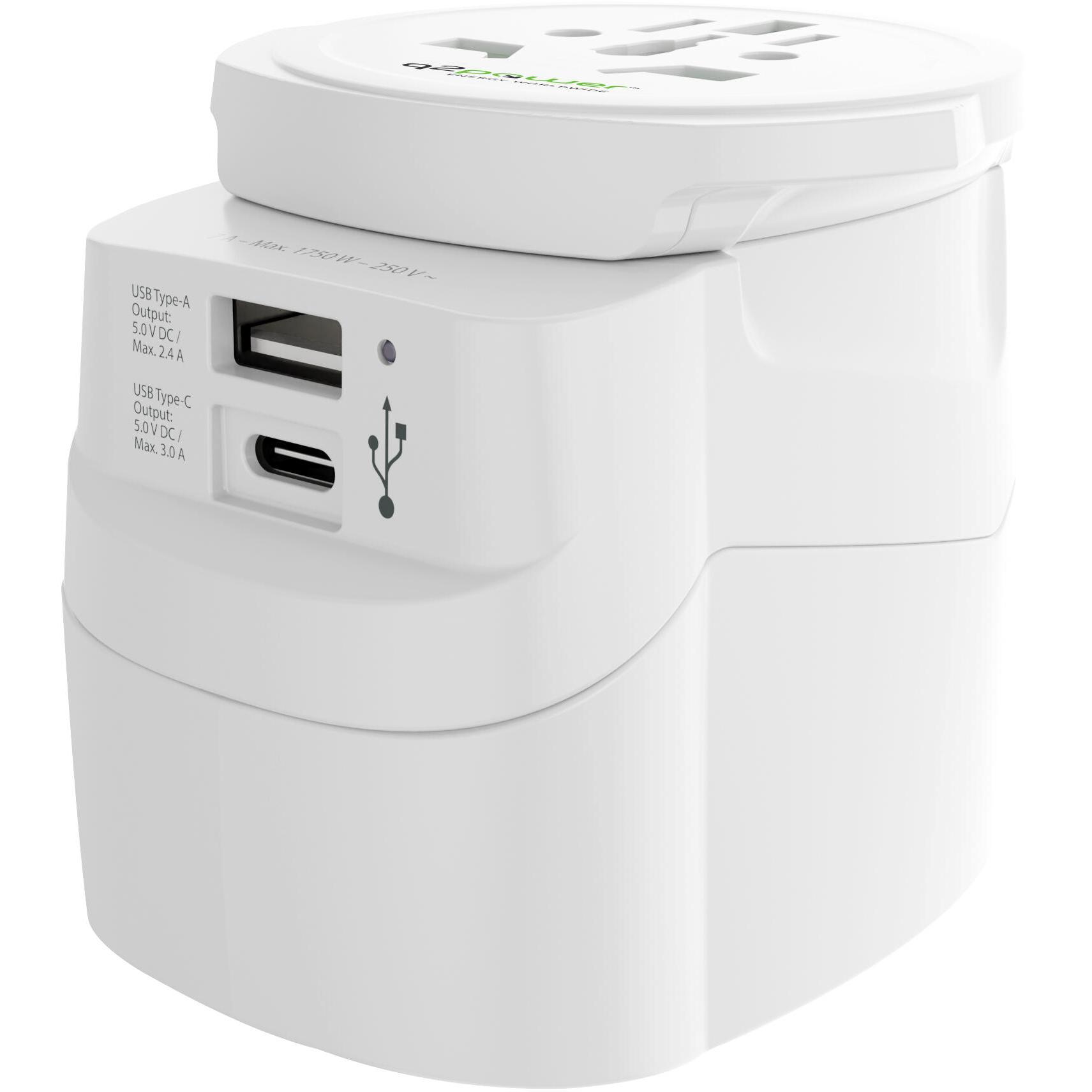 Qdapter Light USB AC World, colour: white - Image 5