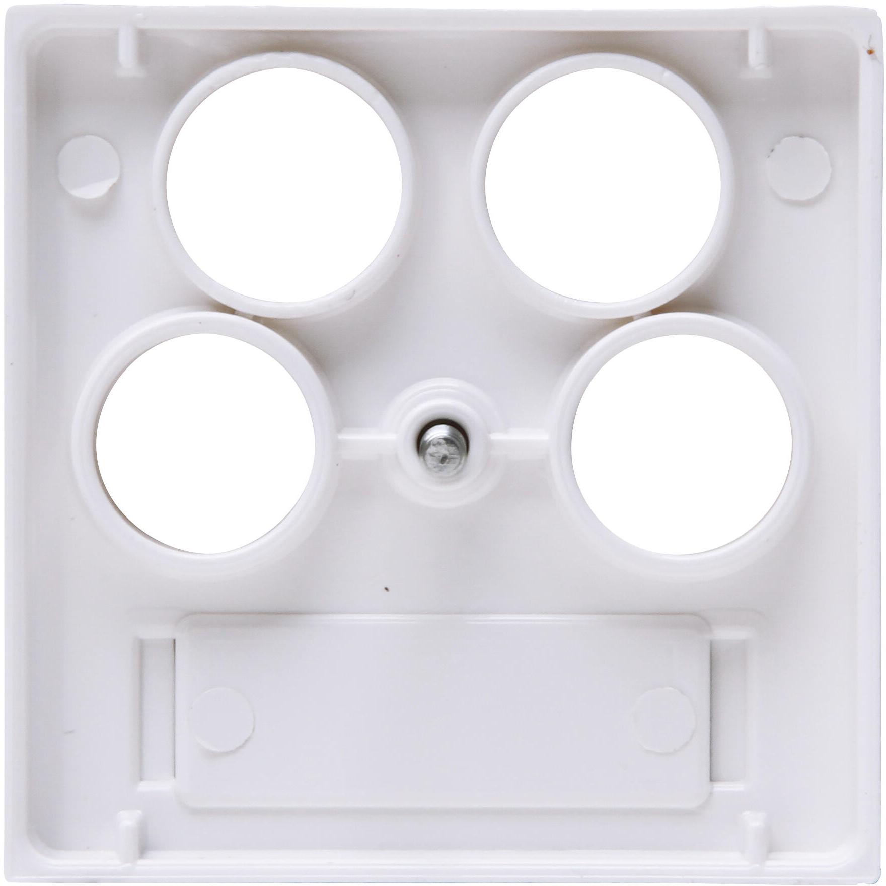 HK07 - antenna cover plate for antenna socket TV/RF/2xSAT, colour: arctic white - Image 3