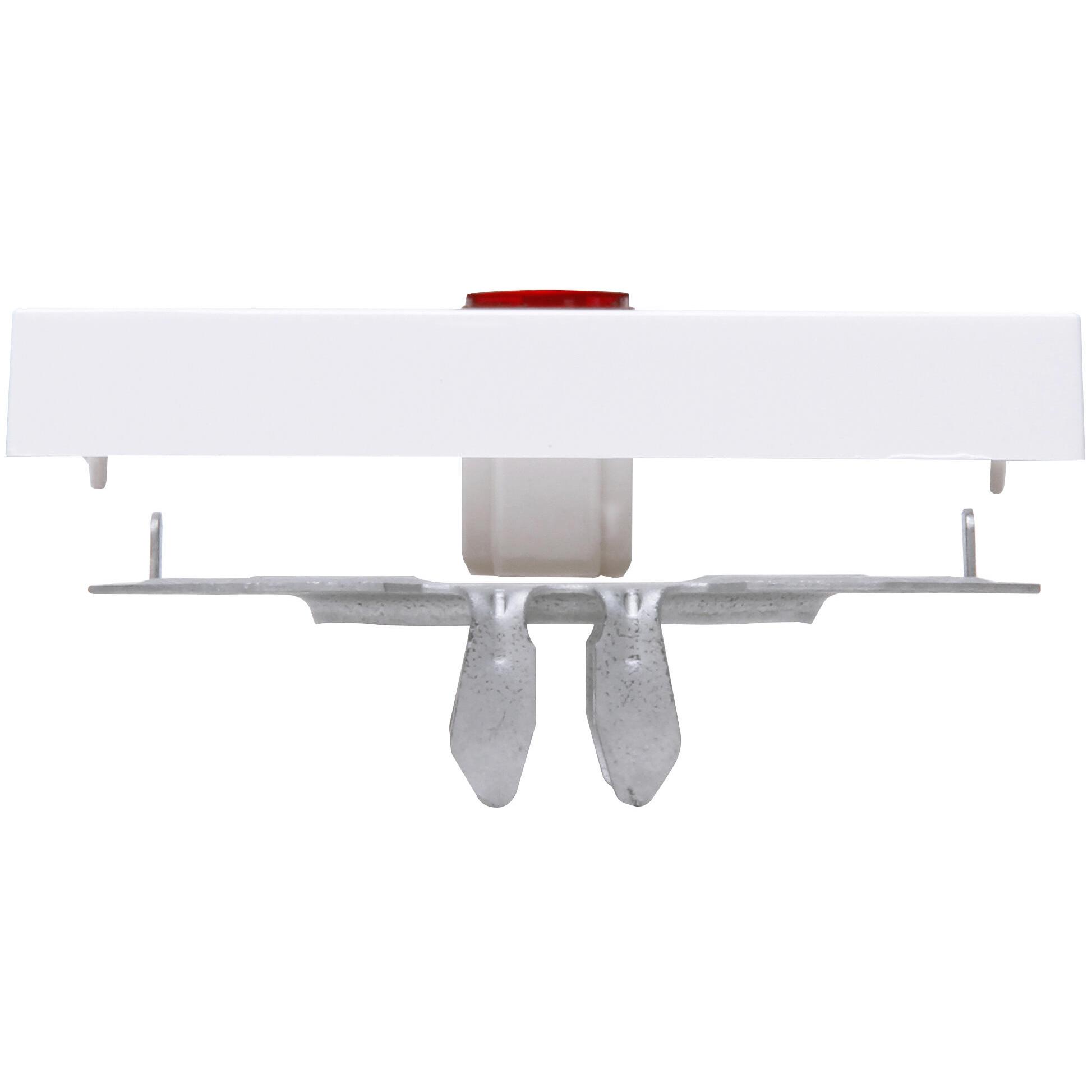 HK07 - Rocker pad 2-pole with lens red, colour: arctic white matt - Image 4