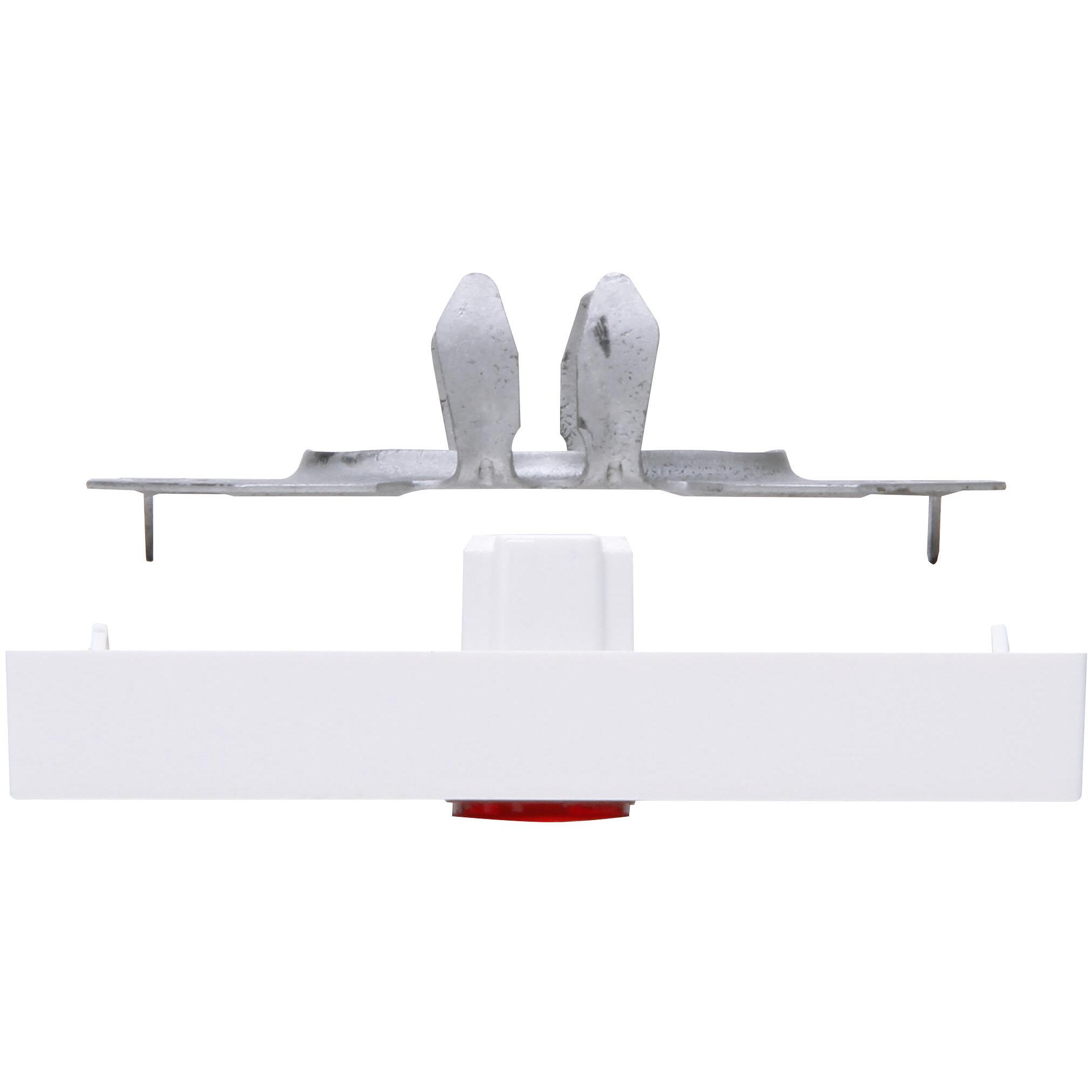HK07 - Rocker pad 2-pole with lens red, colour: arctic white matt - Image 5