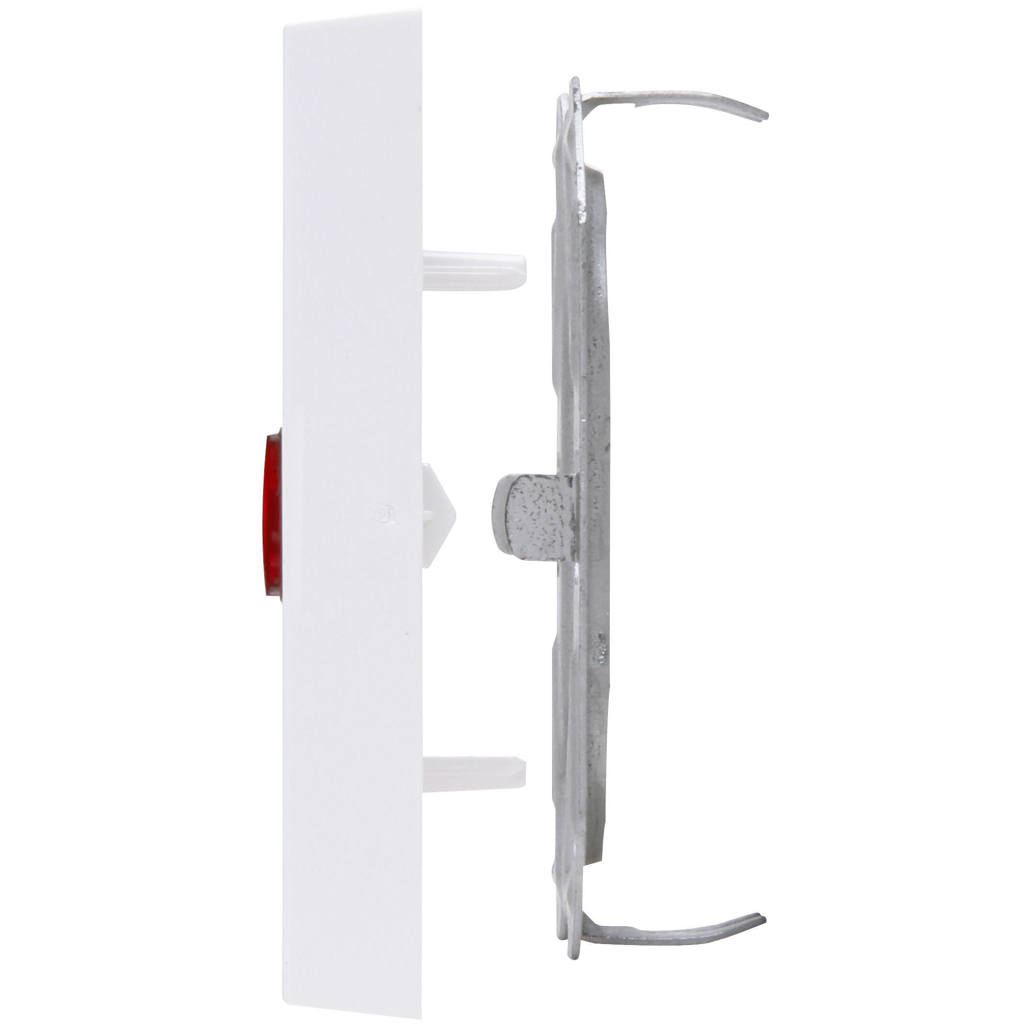 HK07 - Rocker pad 2-pole with lens red, colour: arctic white matt - Image 6