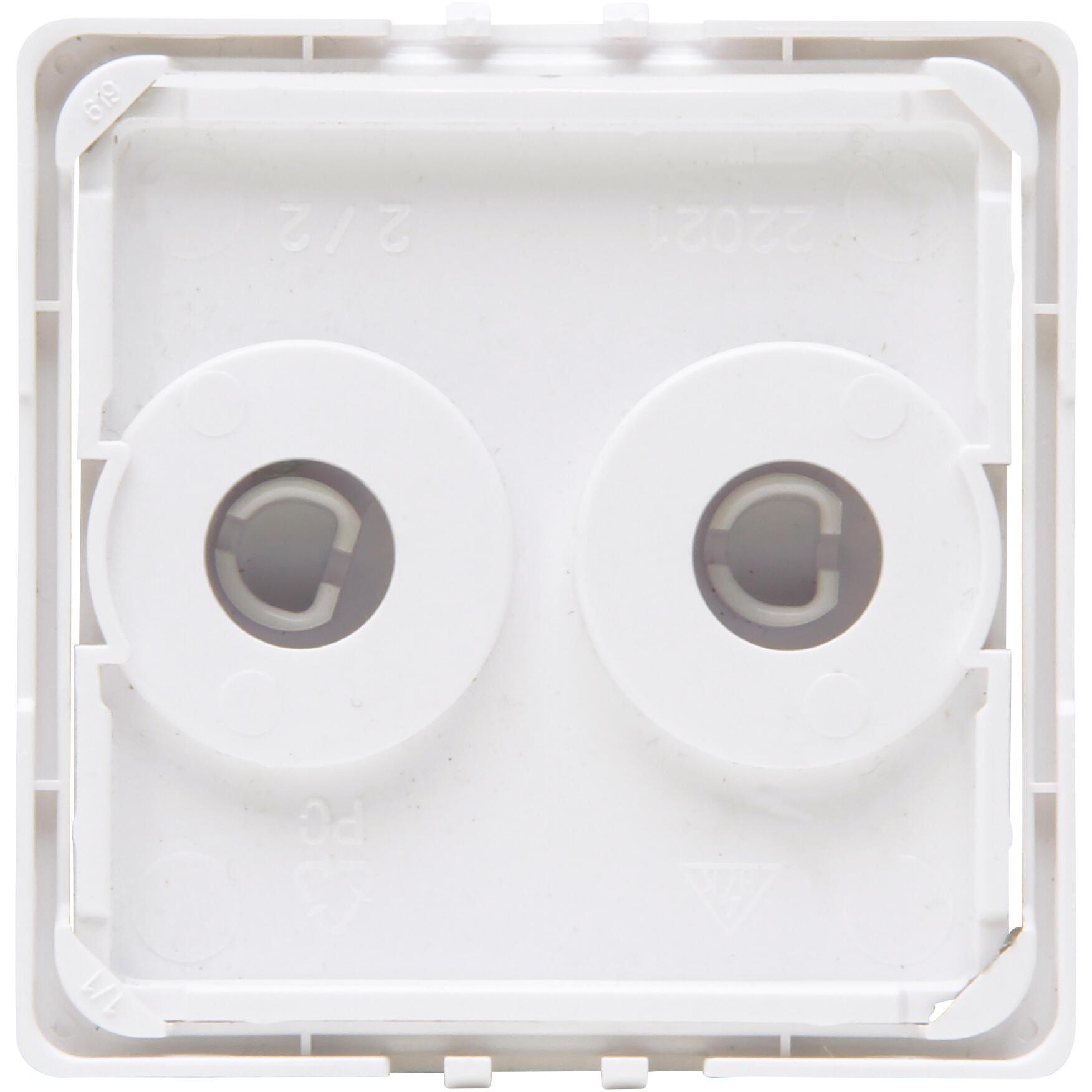 HK07 - cover double dimmer, colour: arctic white matt - Image 3