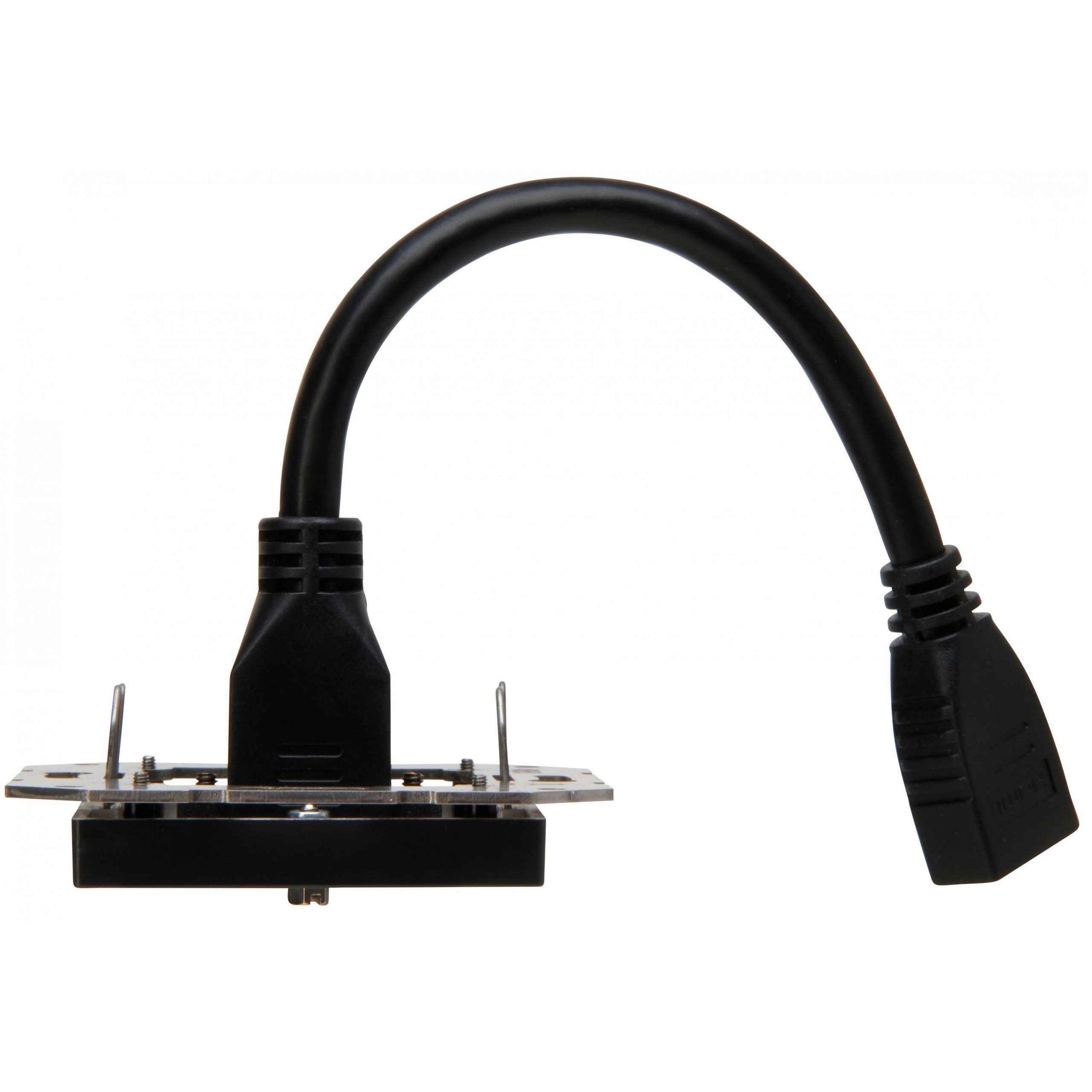 HDMI connection box with cable whip 0,2m, colour: anthracite - Image 4
