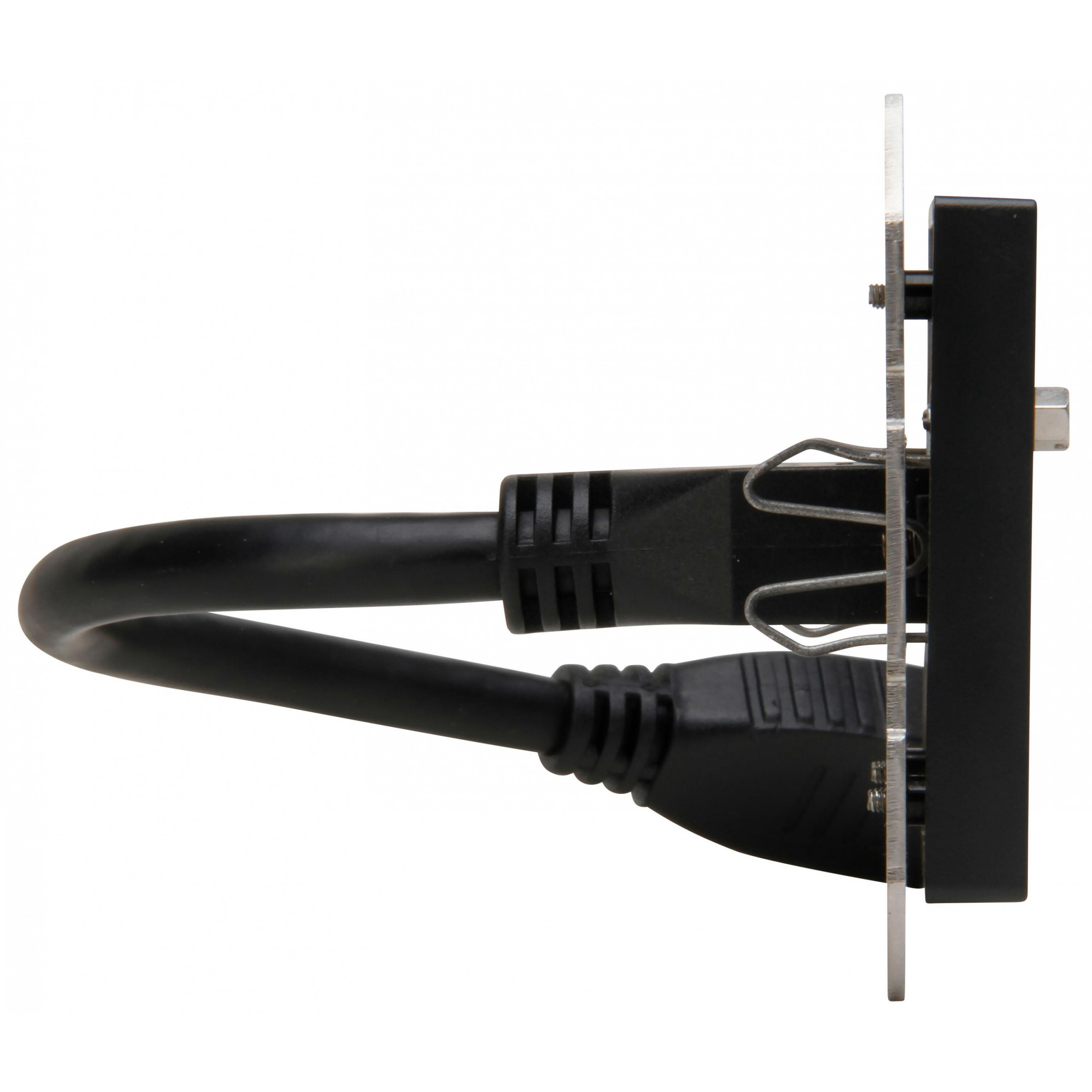 HDMI connection box with cable whip 0,2m, colour: anthracite - Image 7