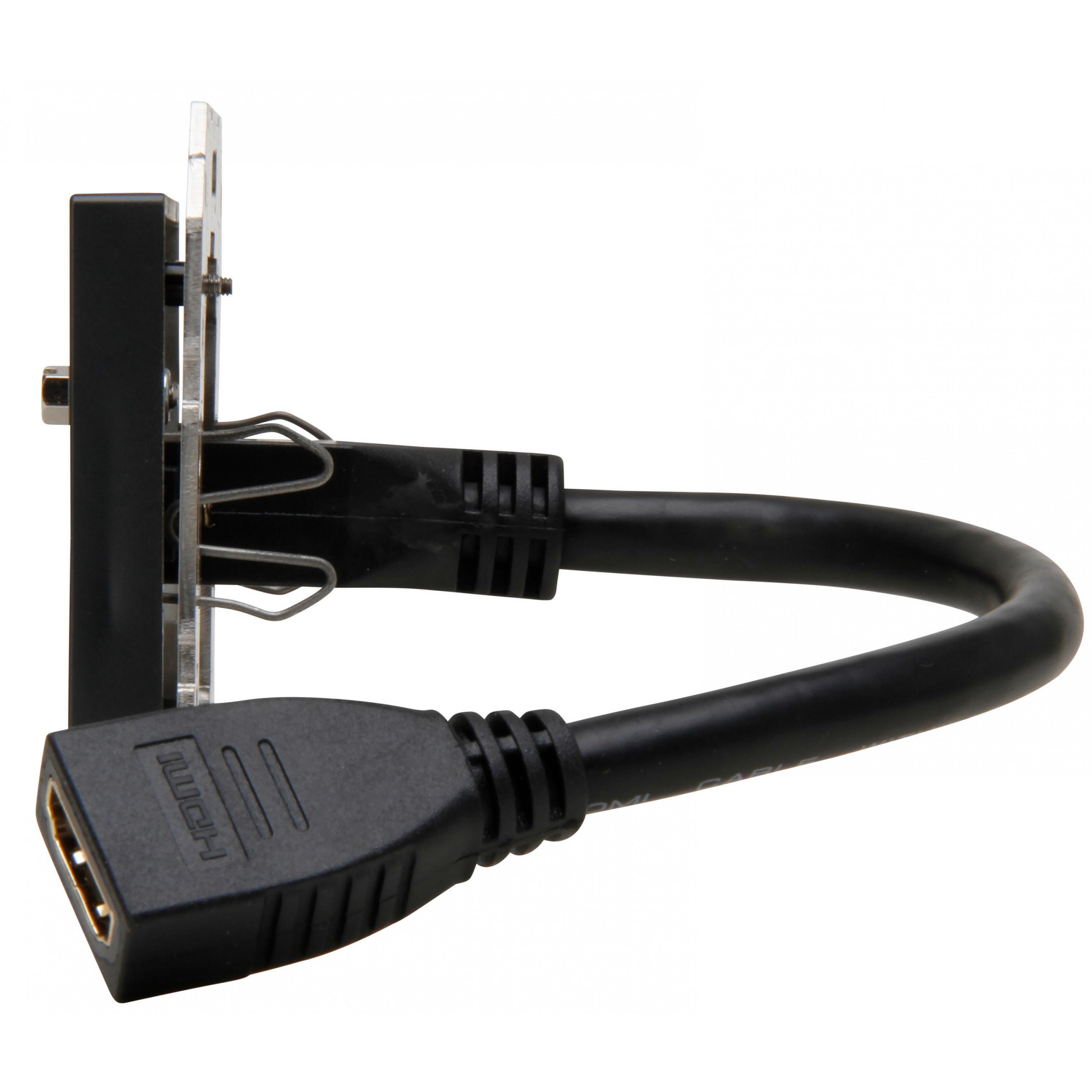 HDMI connection box with cable whip 0,2m, colour: anthracite - Image 6