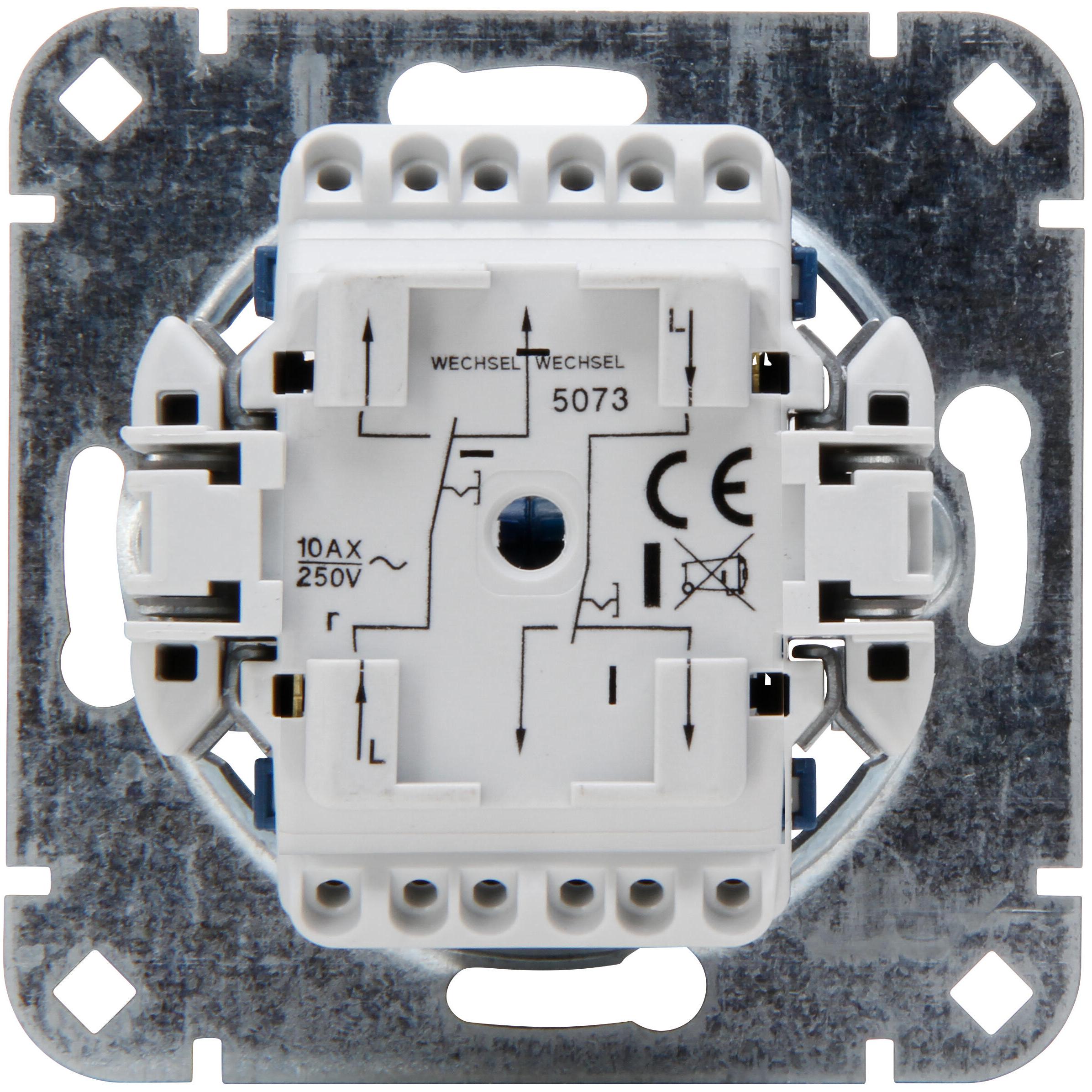 Flush mounted double change-over switch-socket - Image 3