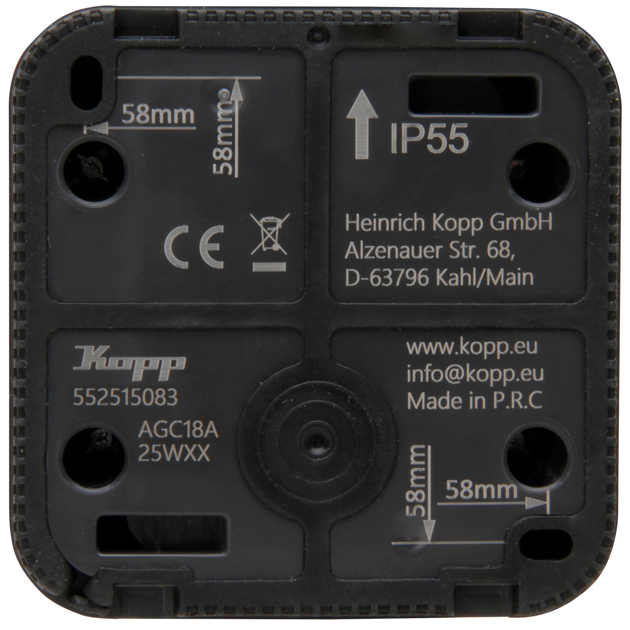 MARIS - surface-mounted damp-proof switch, colour: anthracite - Image 3