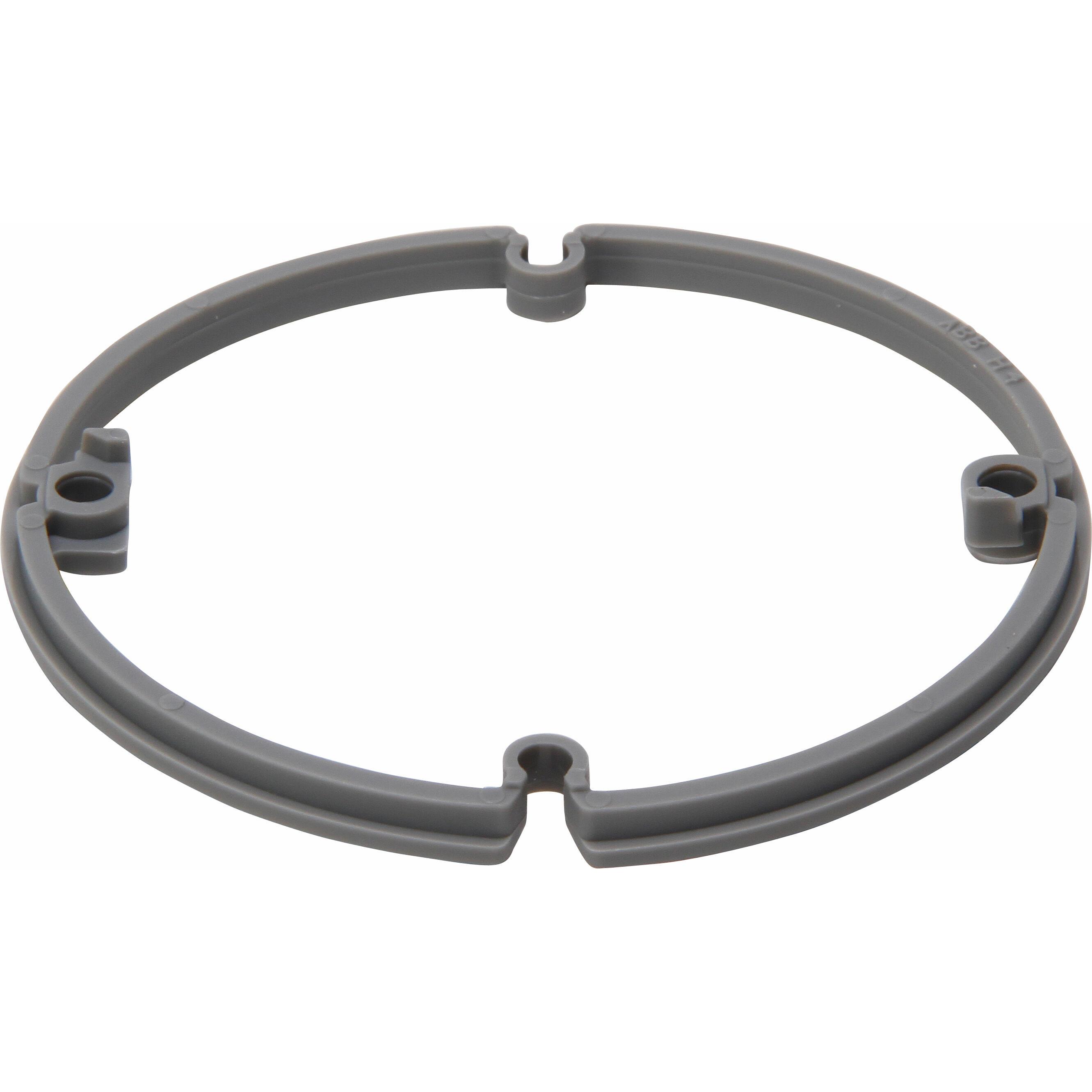 Plaster adjustment ring for junction box, Ø60mm, grey