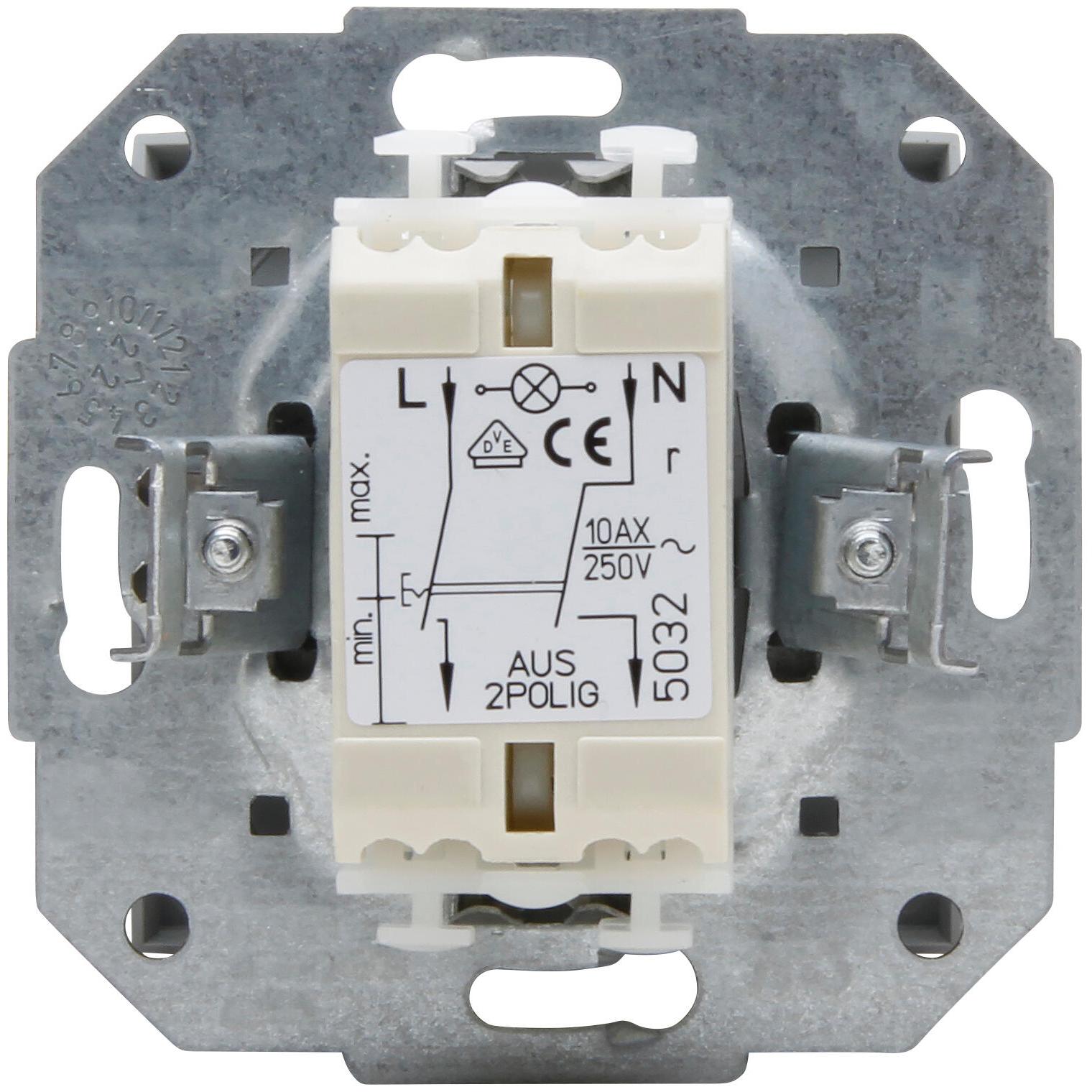 ATHENIS - Off switch, 2-pole, colour: grey matt - Image 3