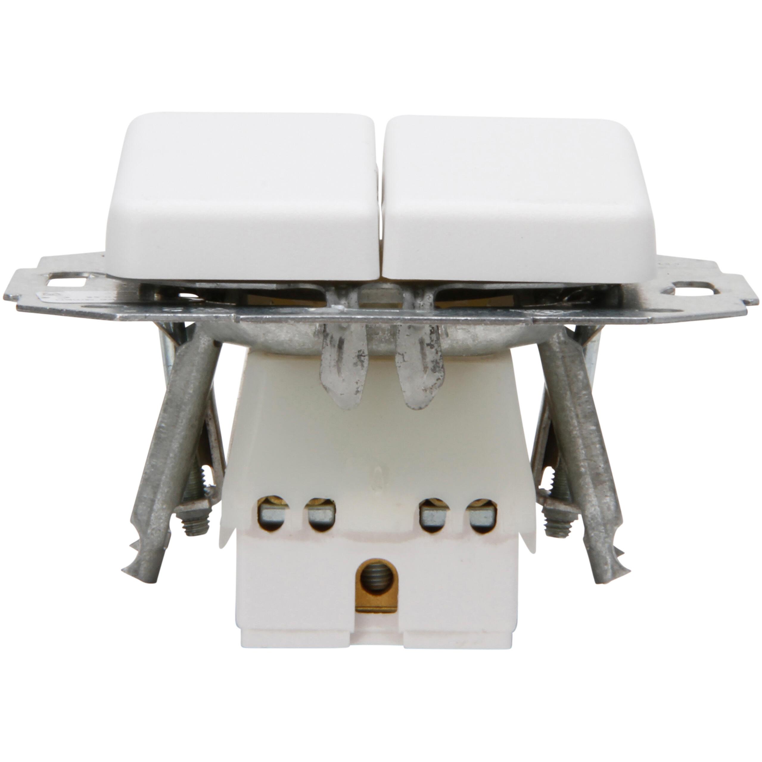 EUROPA - double change-over switch, colour: arctic white - Image 4