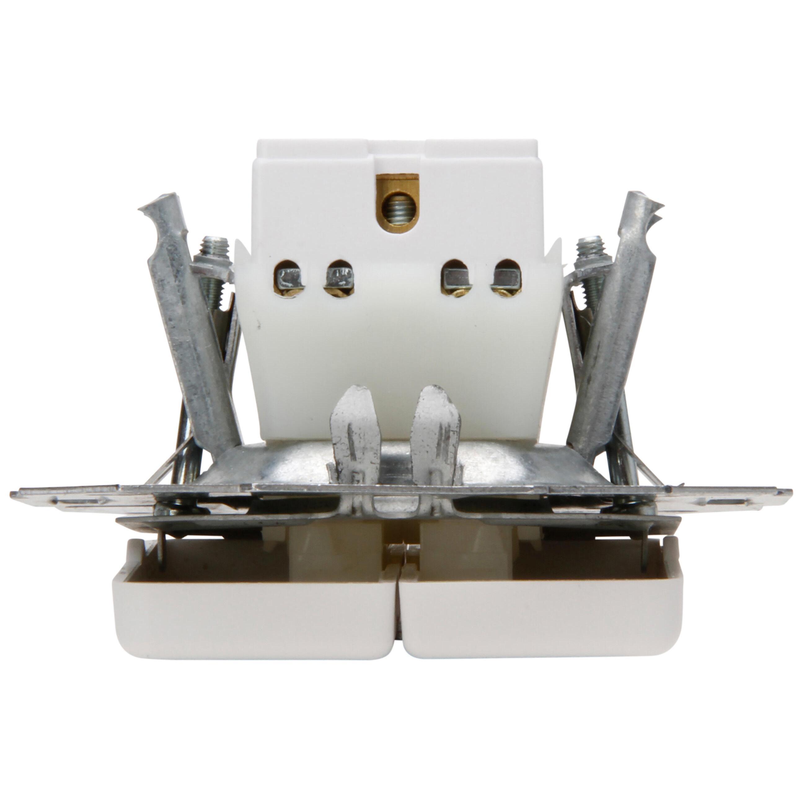 EUROPA - double change-over switch, colour: arctic white - Image 5