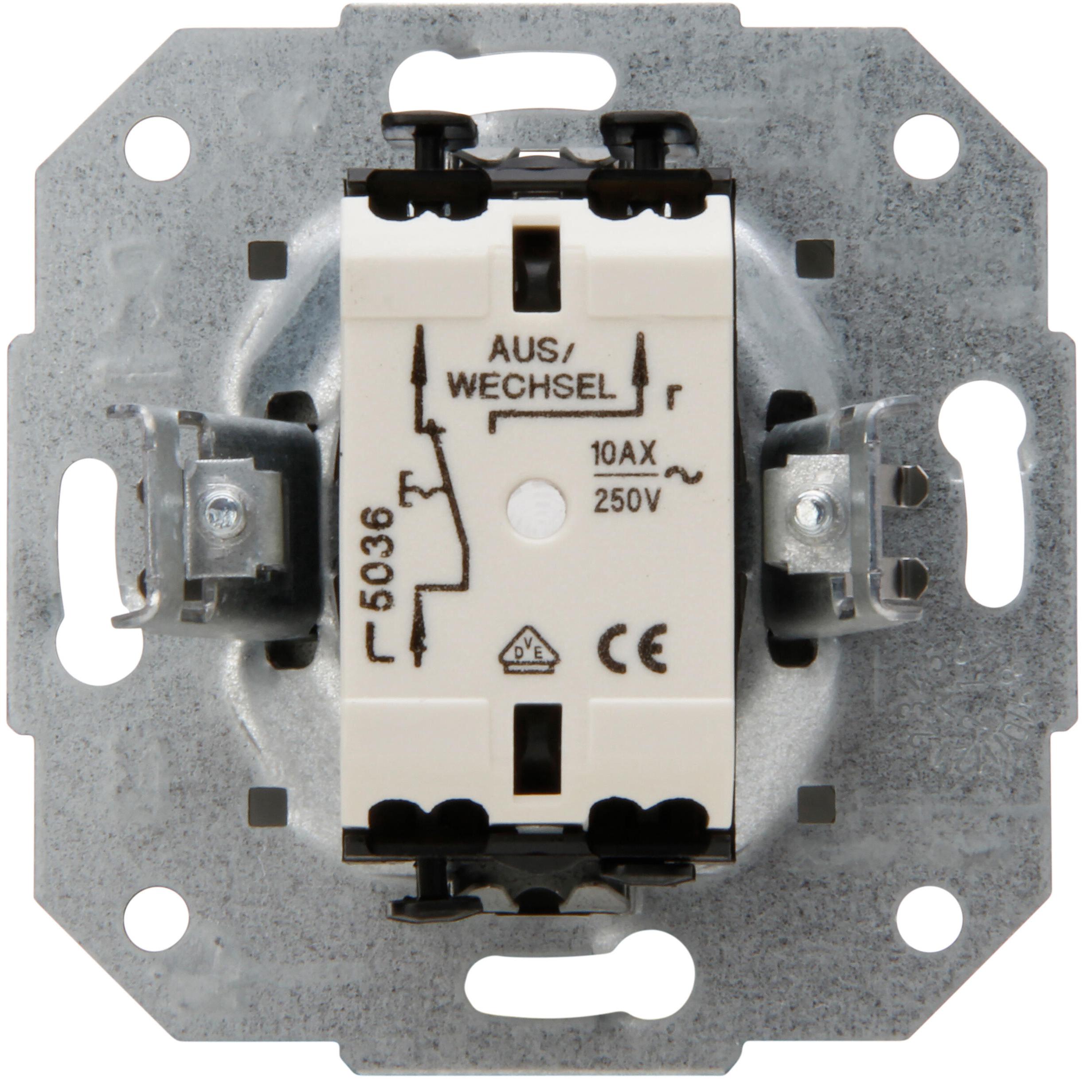 EUROPA - universal switch (off and change-over), illuminable, colour: arctic white - Image 3