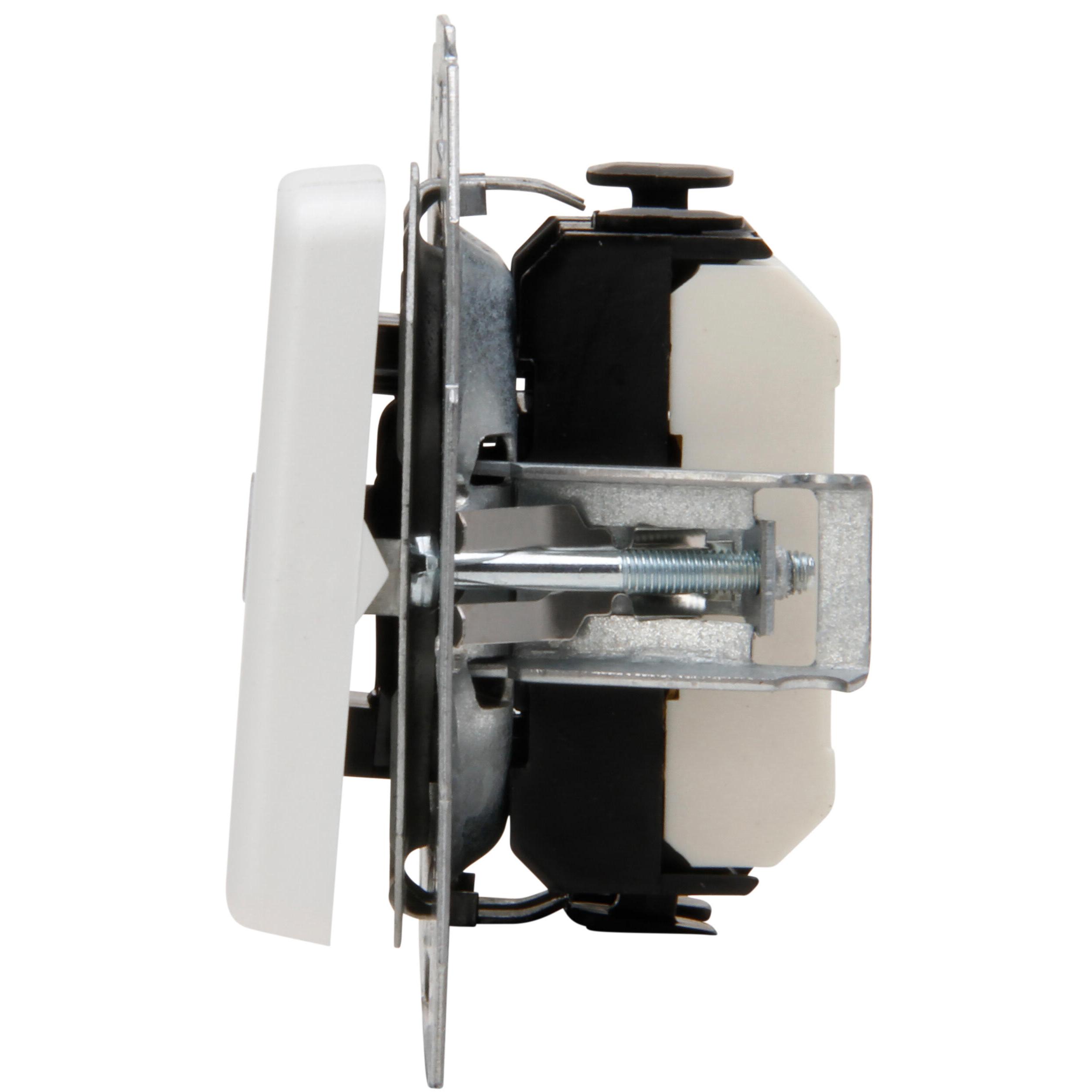 EUROPA - universal switch (off and change-over), illuminable, colour: arctic white - Image 6