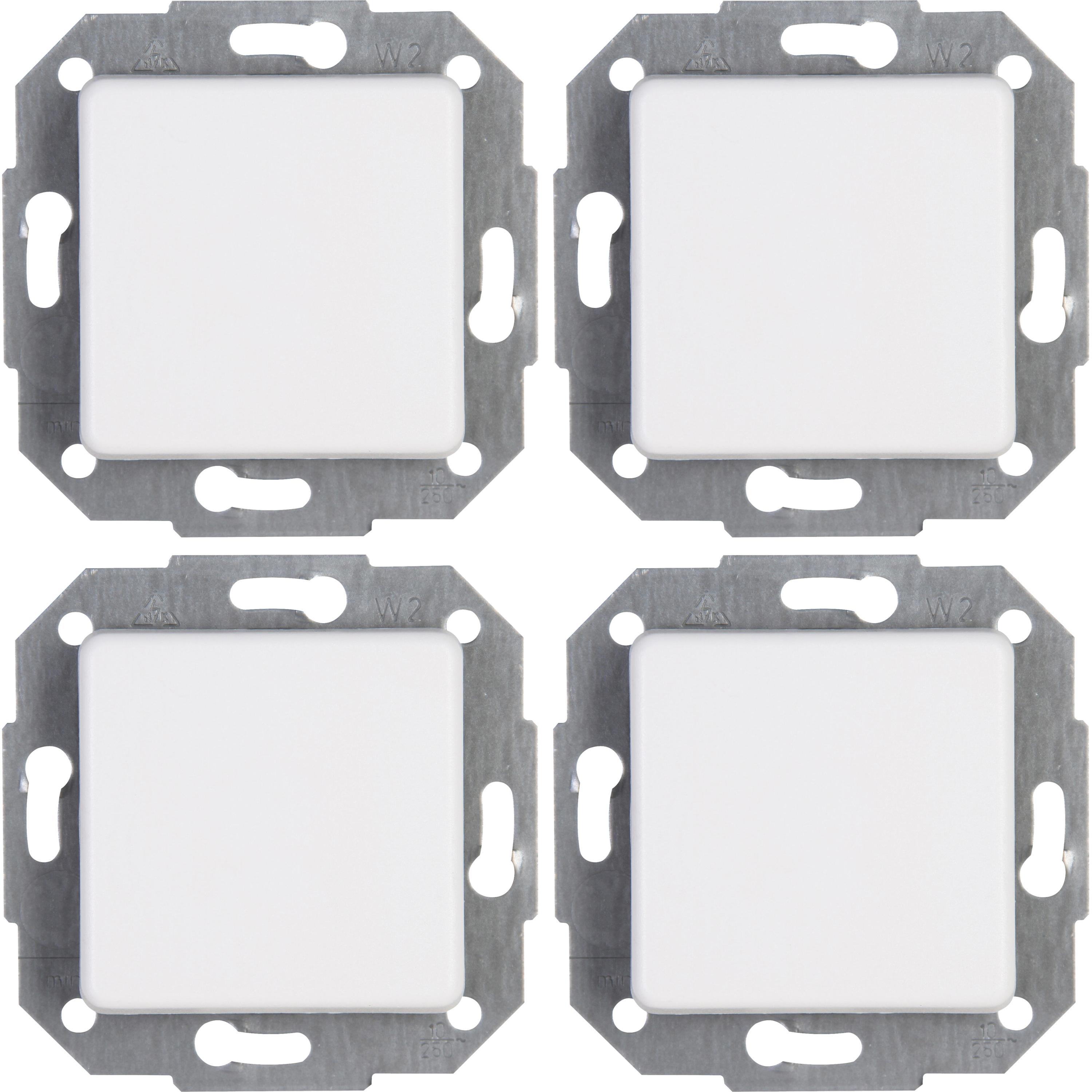 EUROPA - Profi-Pack: 4 universal switches (off and change-over), colour: arctic white - Image 2