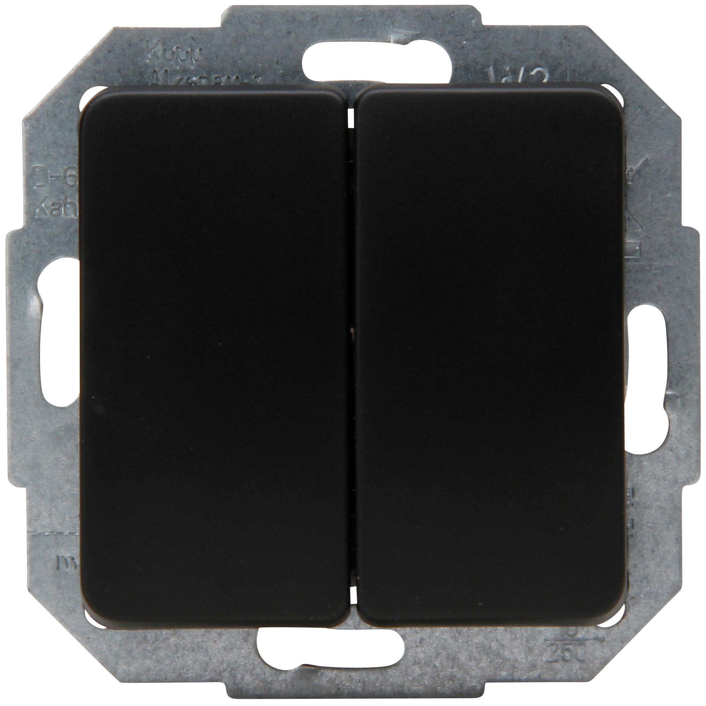 MILANO - series switch, colour: black matt