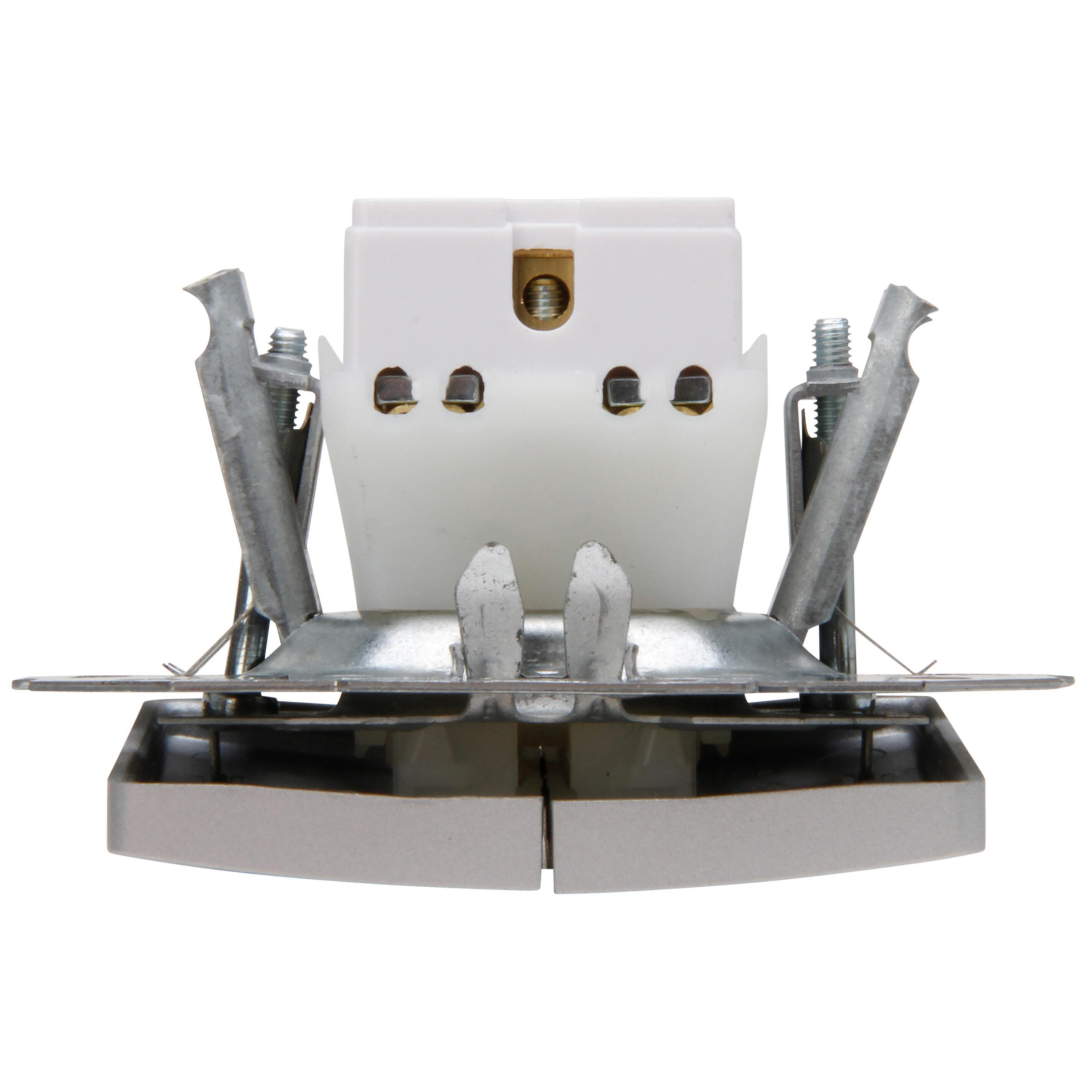 PARIS - double change-over switch, colour: silver - Image 5