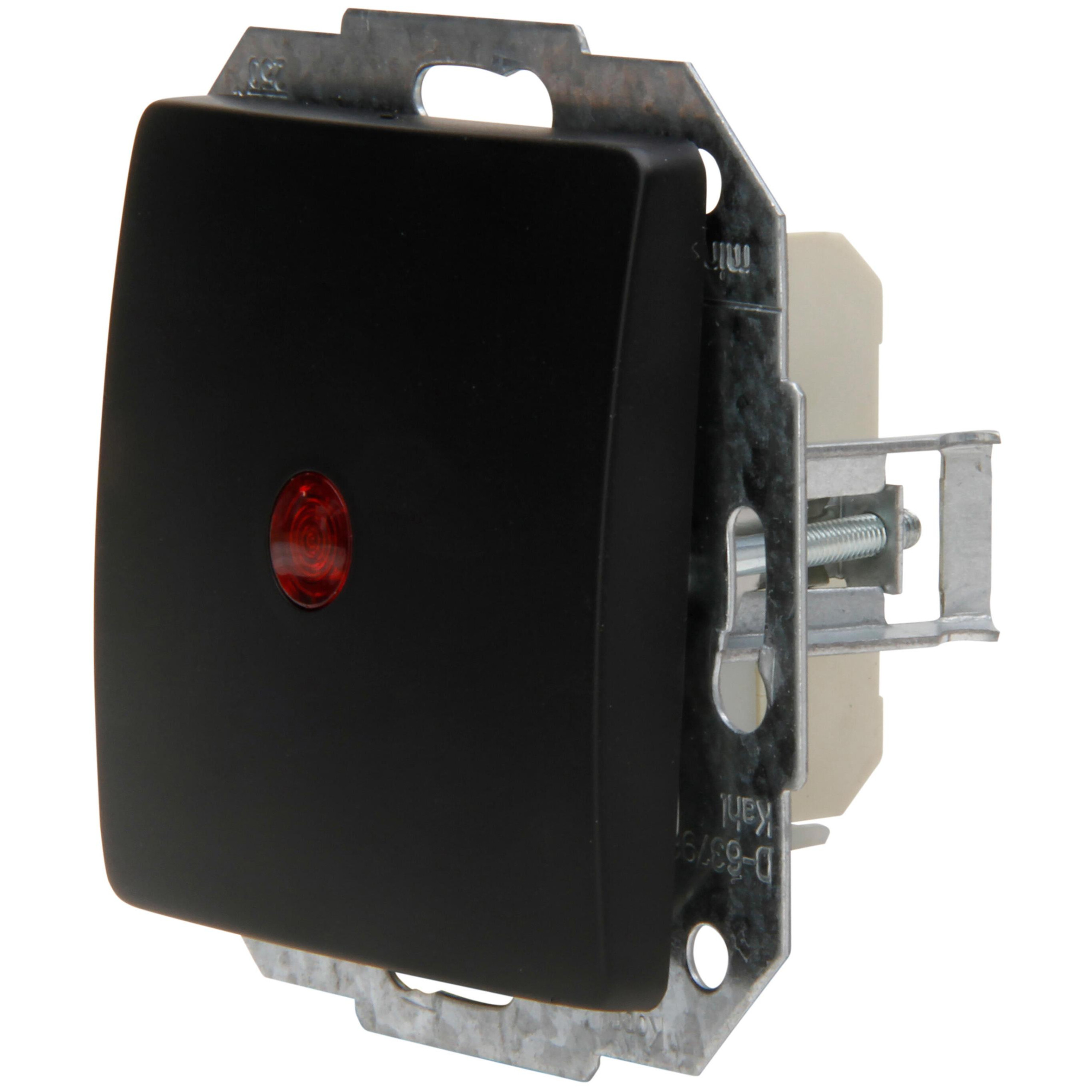 PARIS - controll switch (off and change-over switch), illuminated, colour: black matt - Image 8