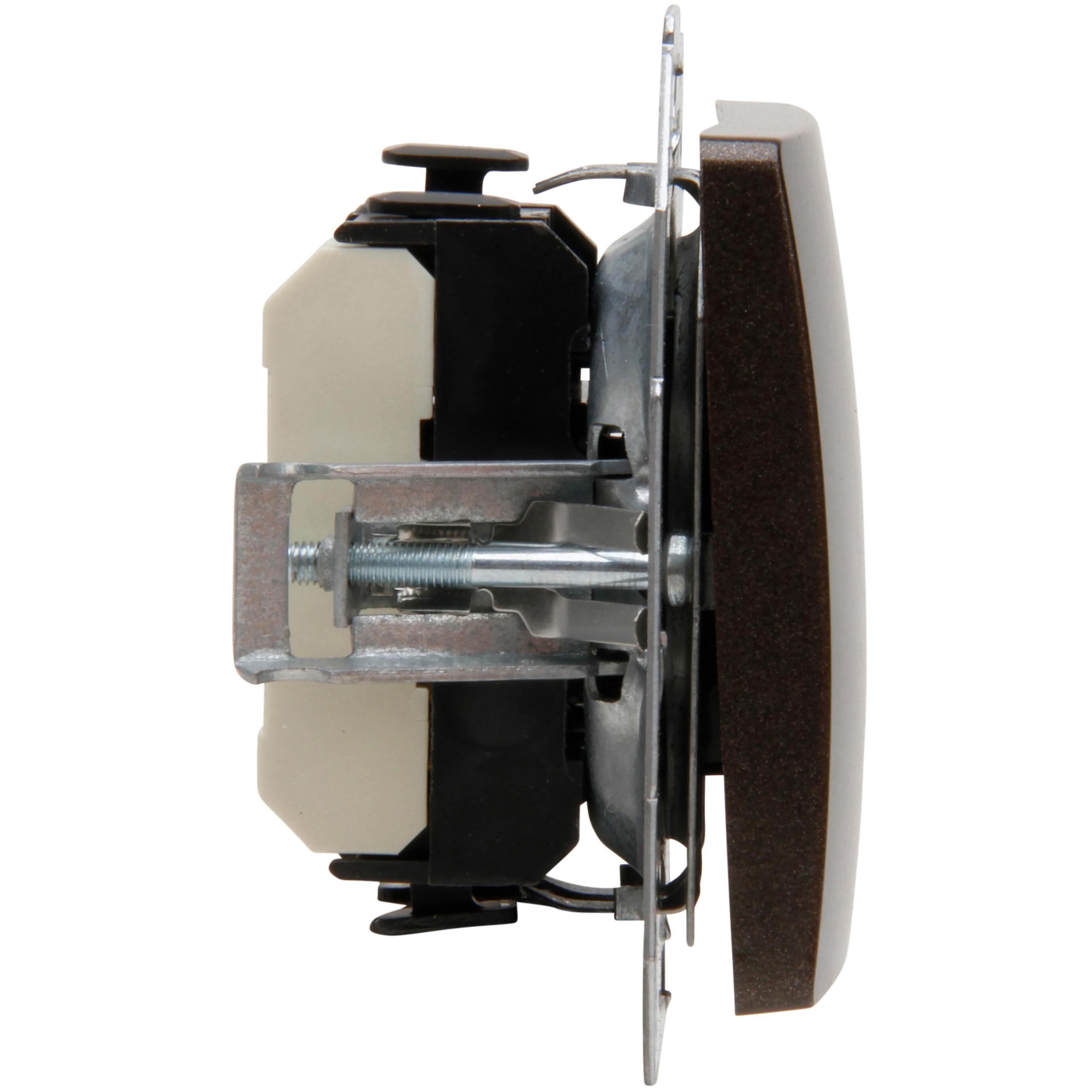 PARIS - Profi-Pack: 4 Universal switches (off and change-over), colour: rosewood - Image 7