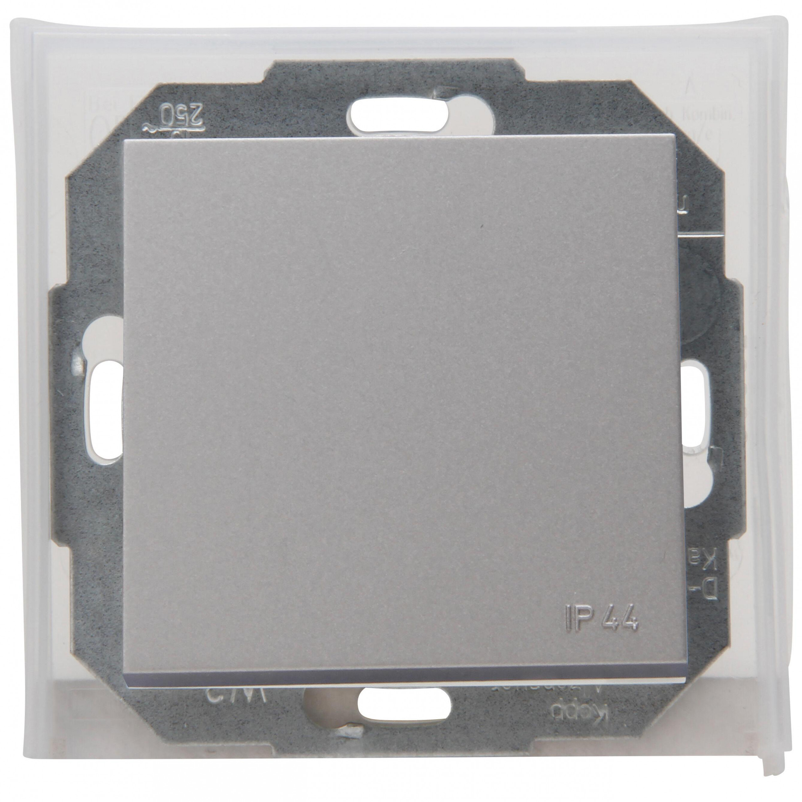ATHENIS IP44 - Universal switch, colour: steel