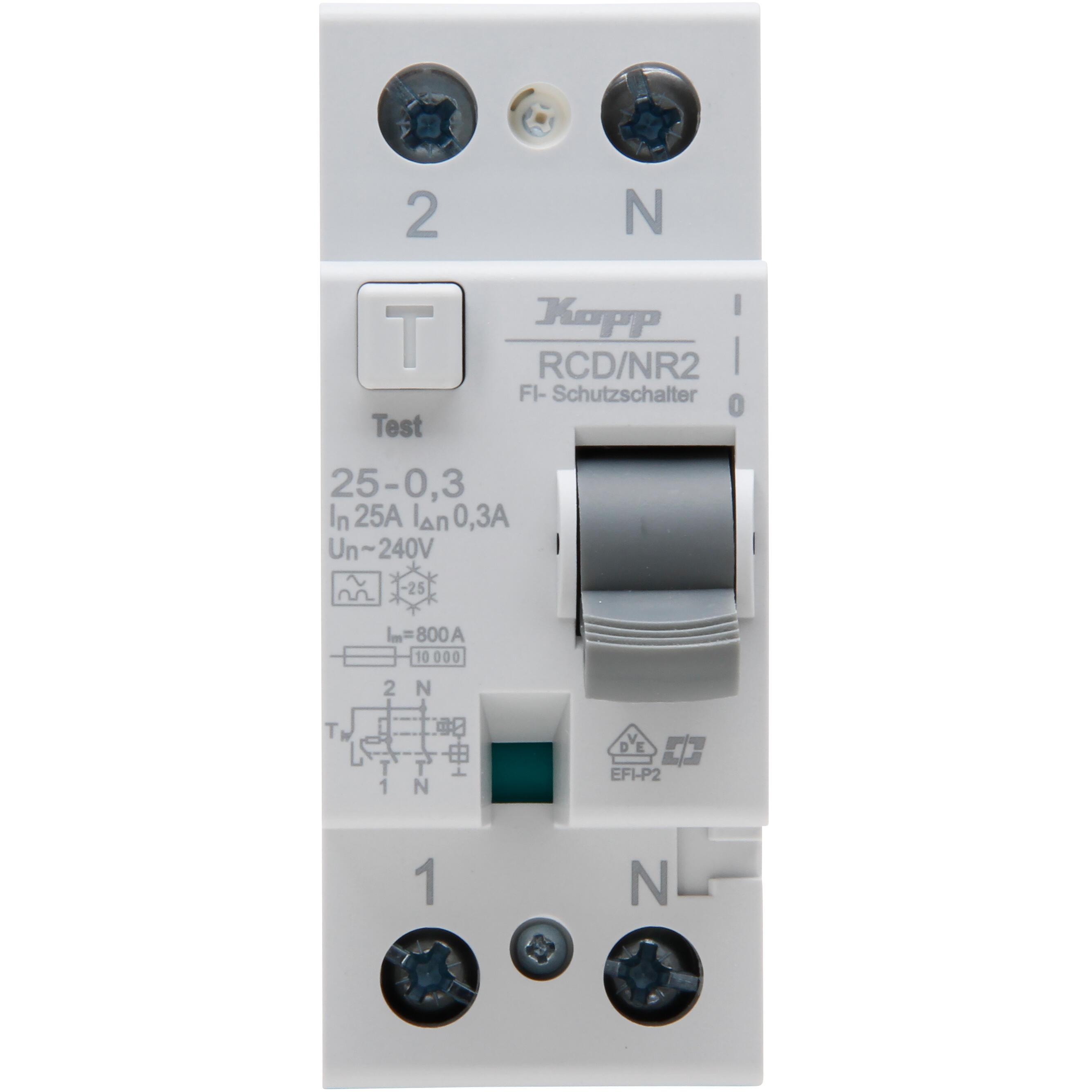 Residual Current Device (RCD), 2-pole, A-Type, 25A, 0,03A - Image 2