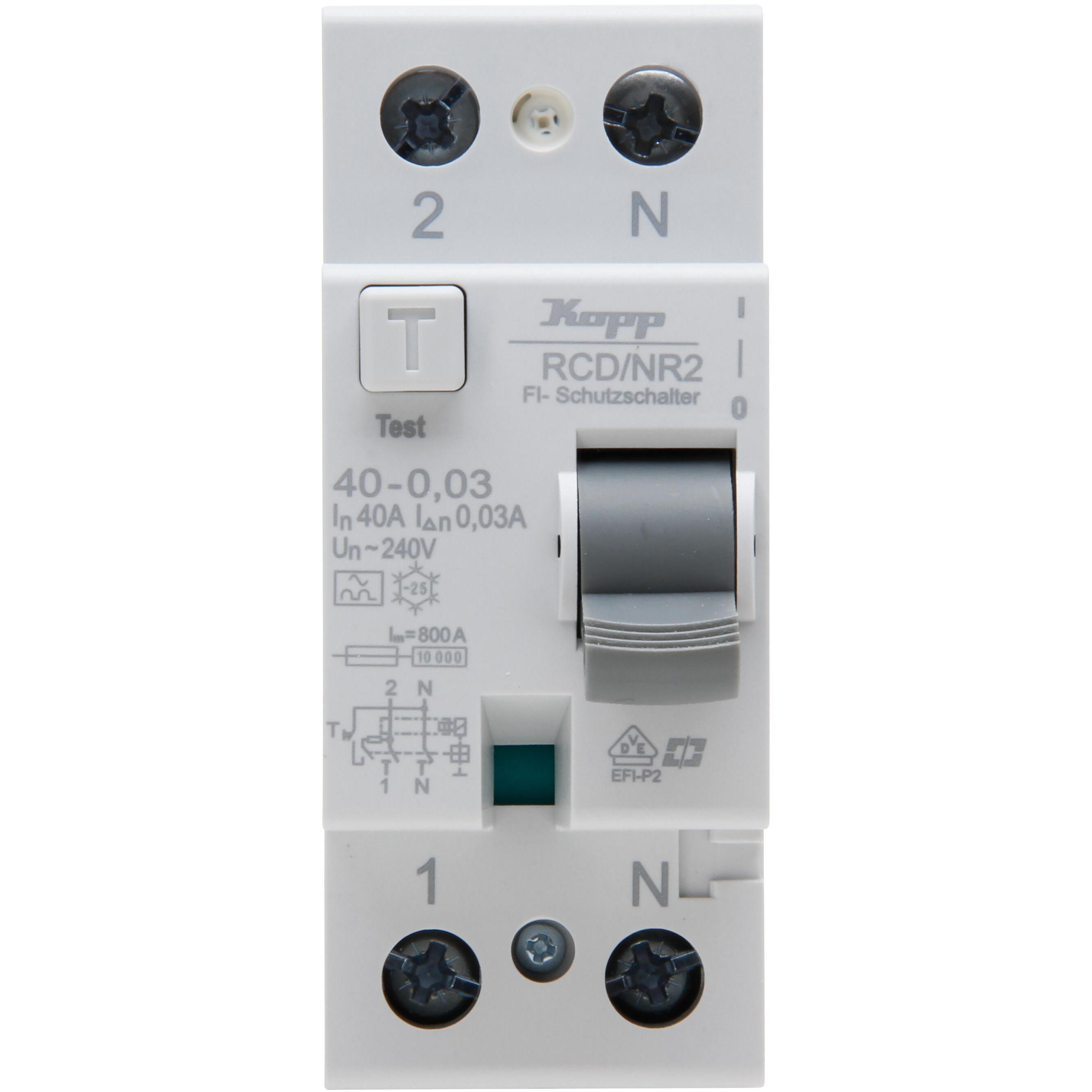 Residual Current Device (RCD), 2-pole, A-Type, 40A, 0,03A - Image 2