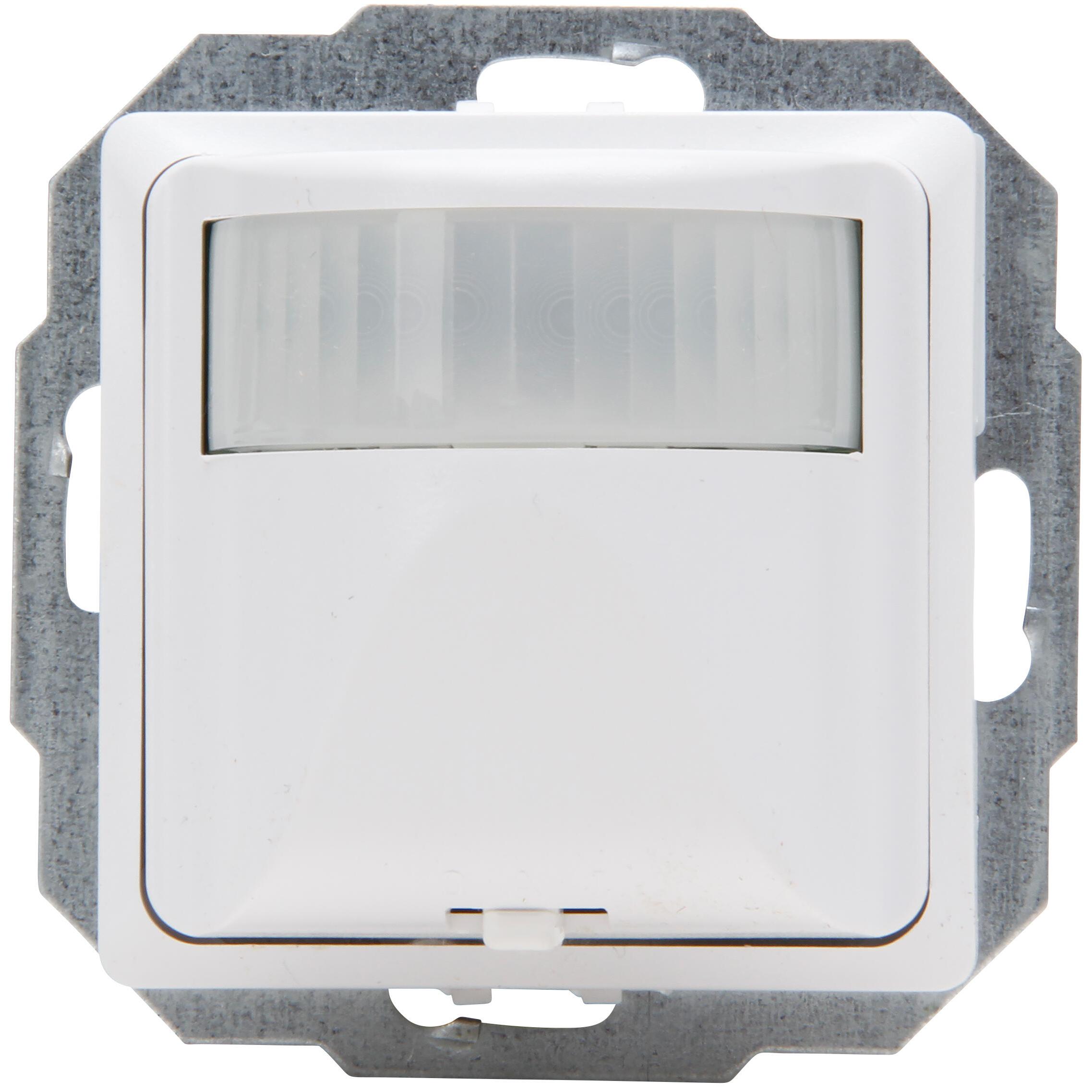 HK02/HK05/HK07 - INFRAcontrol T 180°, infrared motion detctor, 2-wire device, 40–400W, 50x50mm, color: arctic white