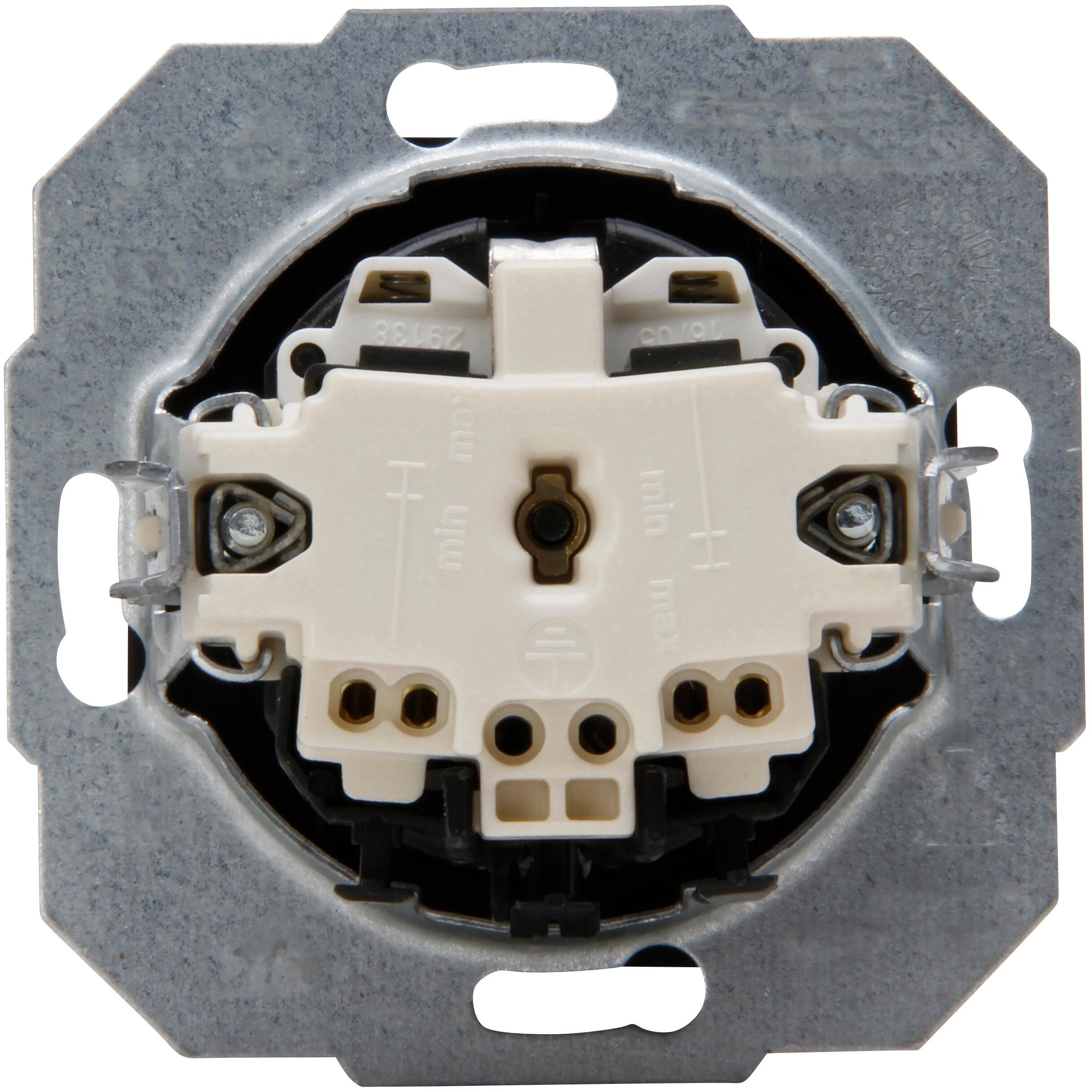 MILANO - earthed socket outlet with shutter, colour: black matt - Image 3