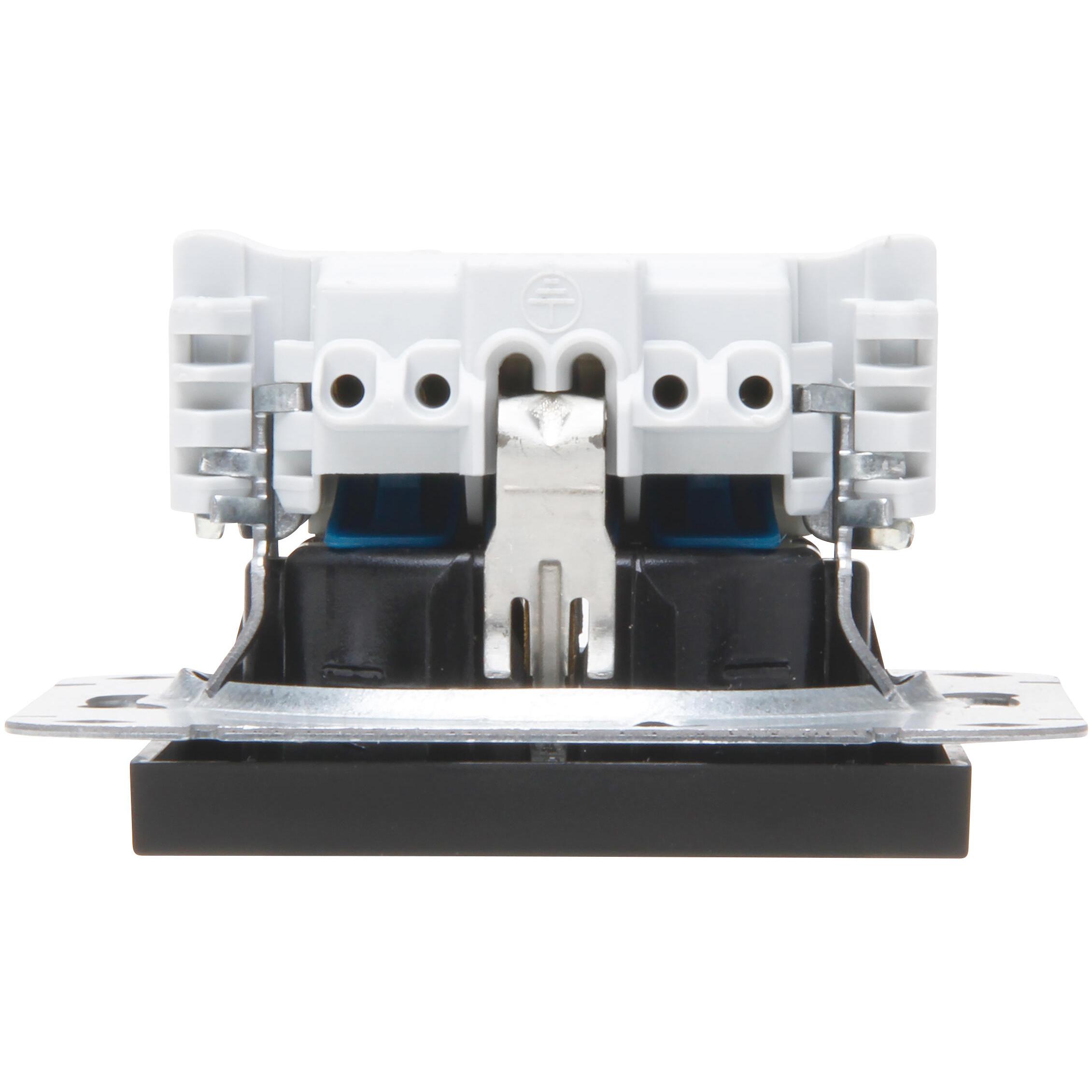 HK07 - Earthed socket outlet with shutter, colour: anthracite - Image 4