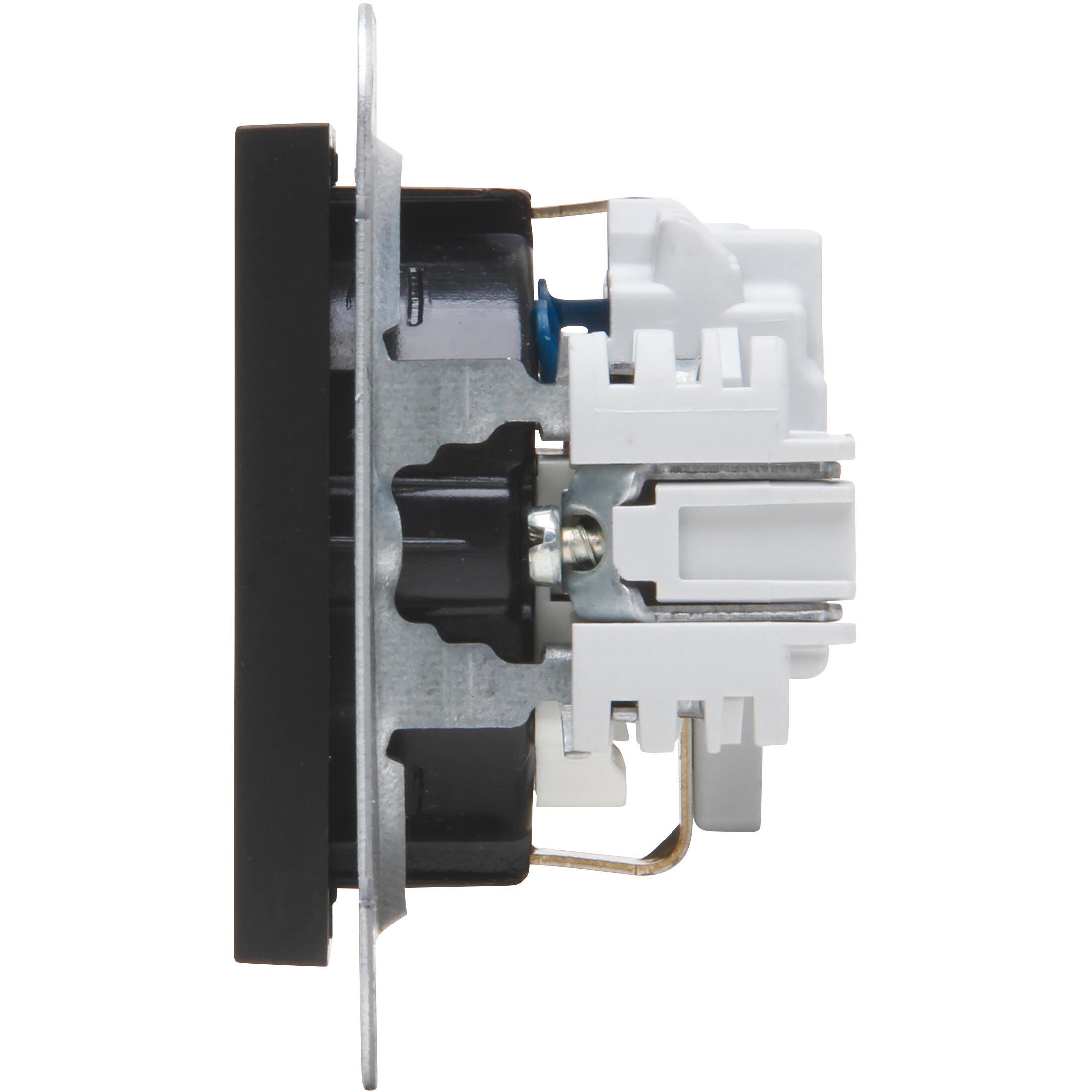 HK07 - Earthed socket outlet with shutter, colour: anthracite - Image 6