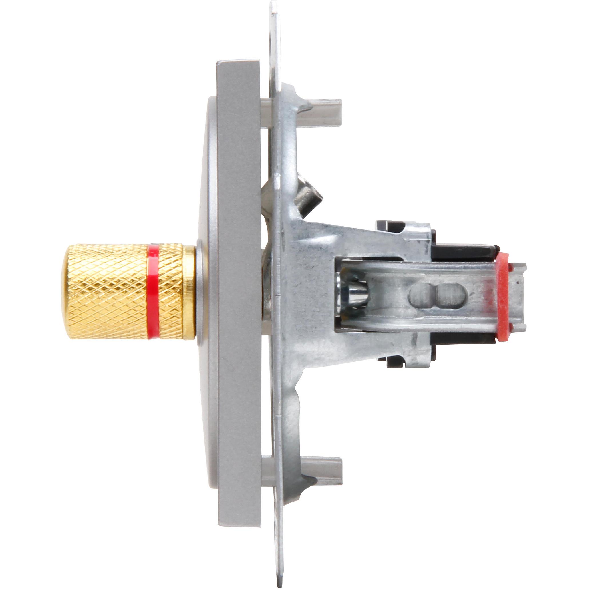 HK07 - loudspeaker socket for 4mm banana plugs or loudspeaker cable up to 16mm², colour: steel - Image 6