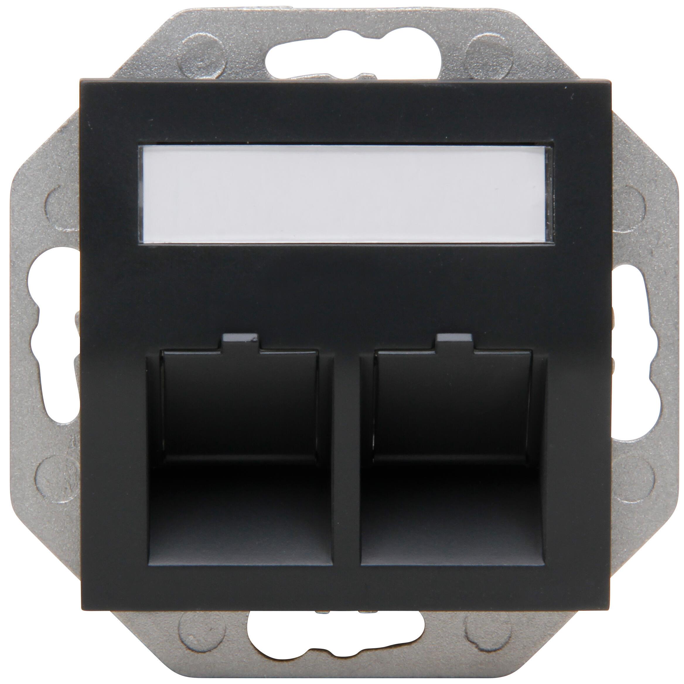 HK07 - Keystone support ring with cover, colour: anthracite - Image 2