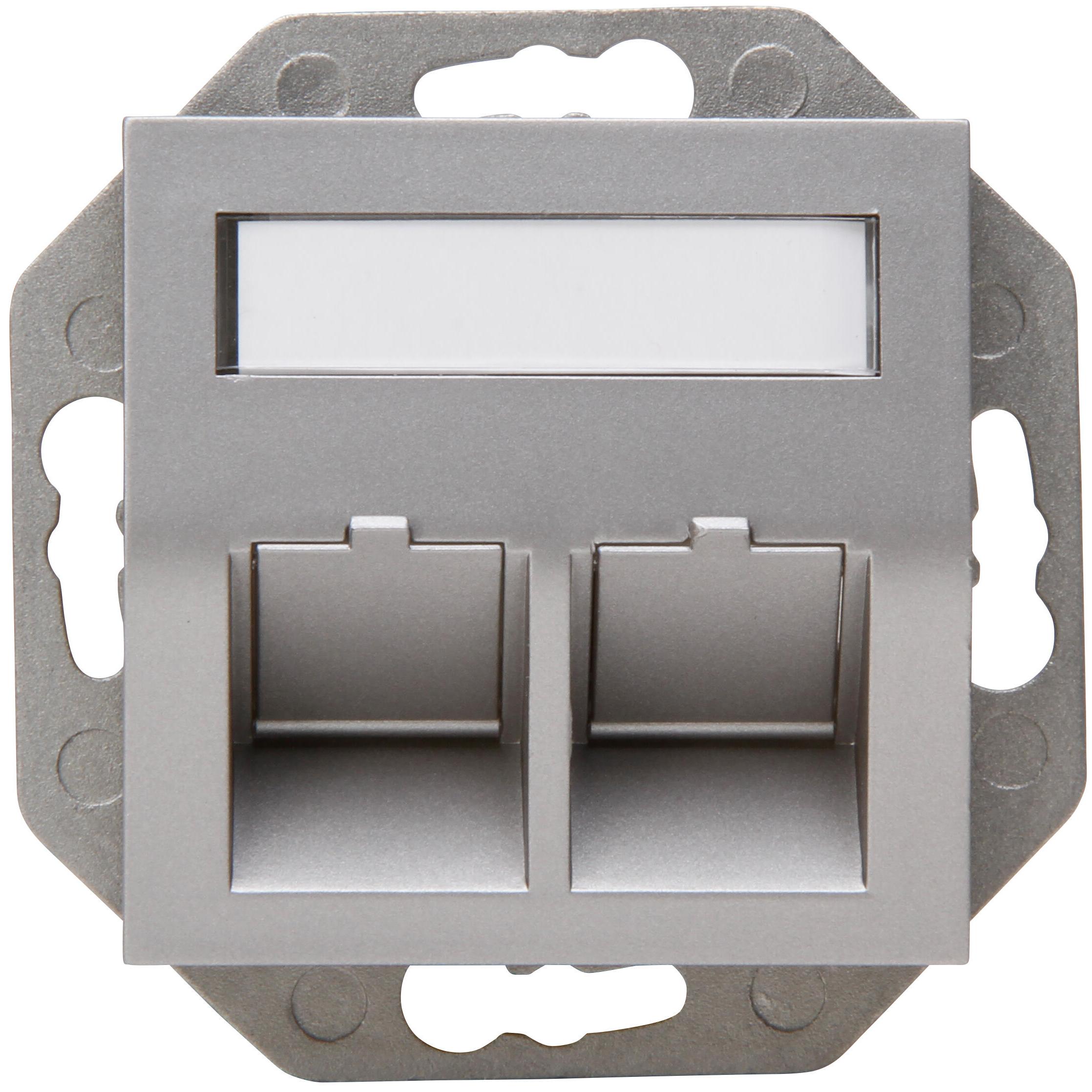 HK07 - Keystone support ring with cover, colour: steel - Image 2