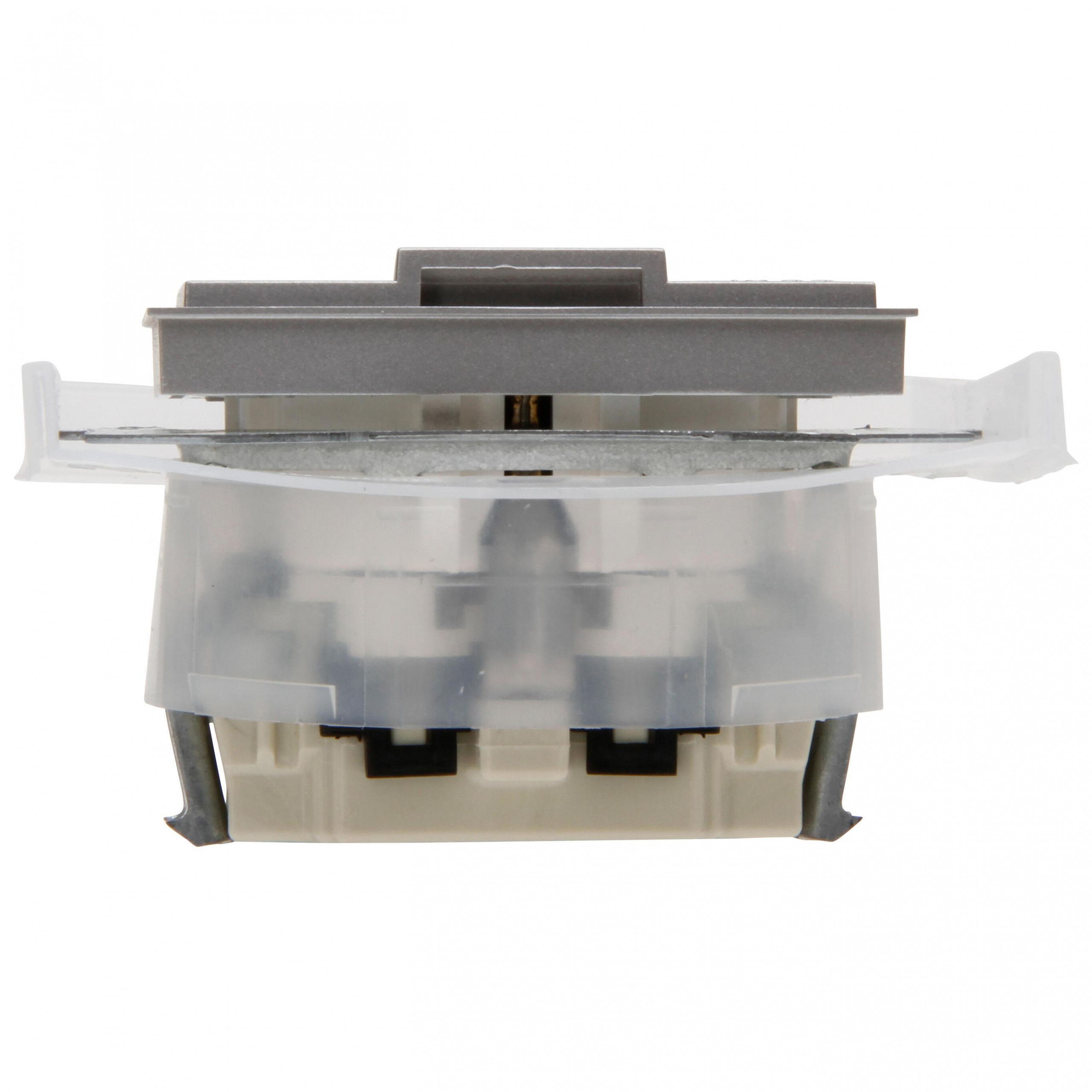 ATHENIS - Earthed socket outlet with hanged lid and shutter, protection class IP44, colour: steel - Image 6