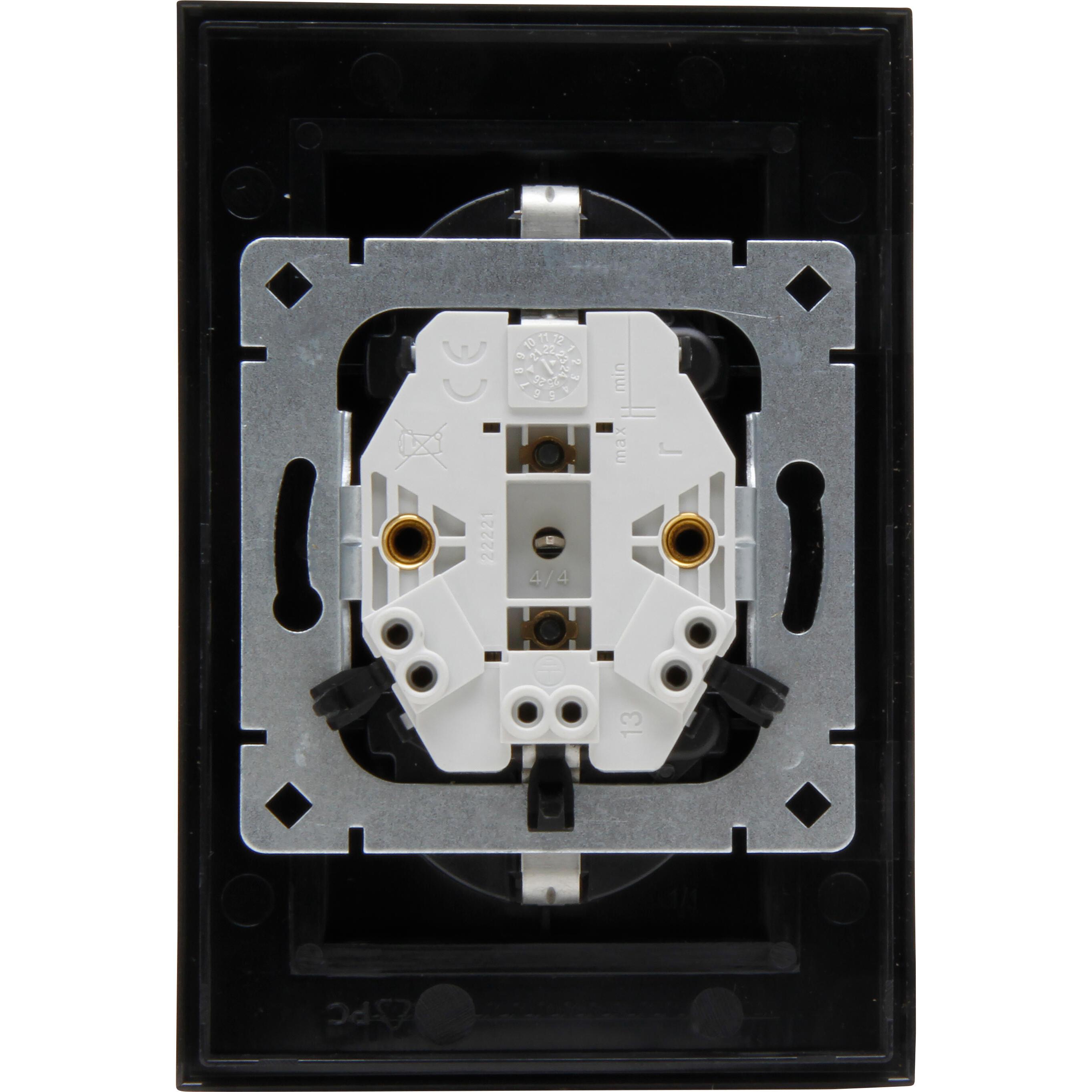 HK07 - double earthed socket outlet, colour: anthracite - Image 3