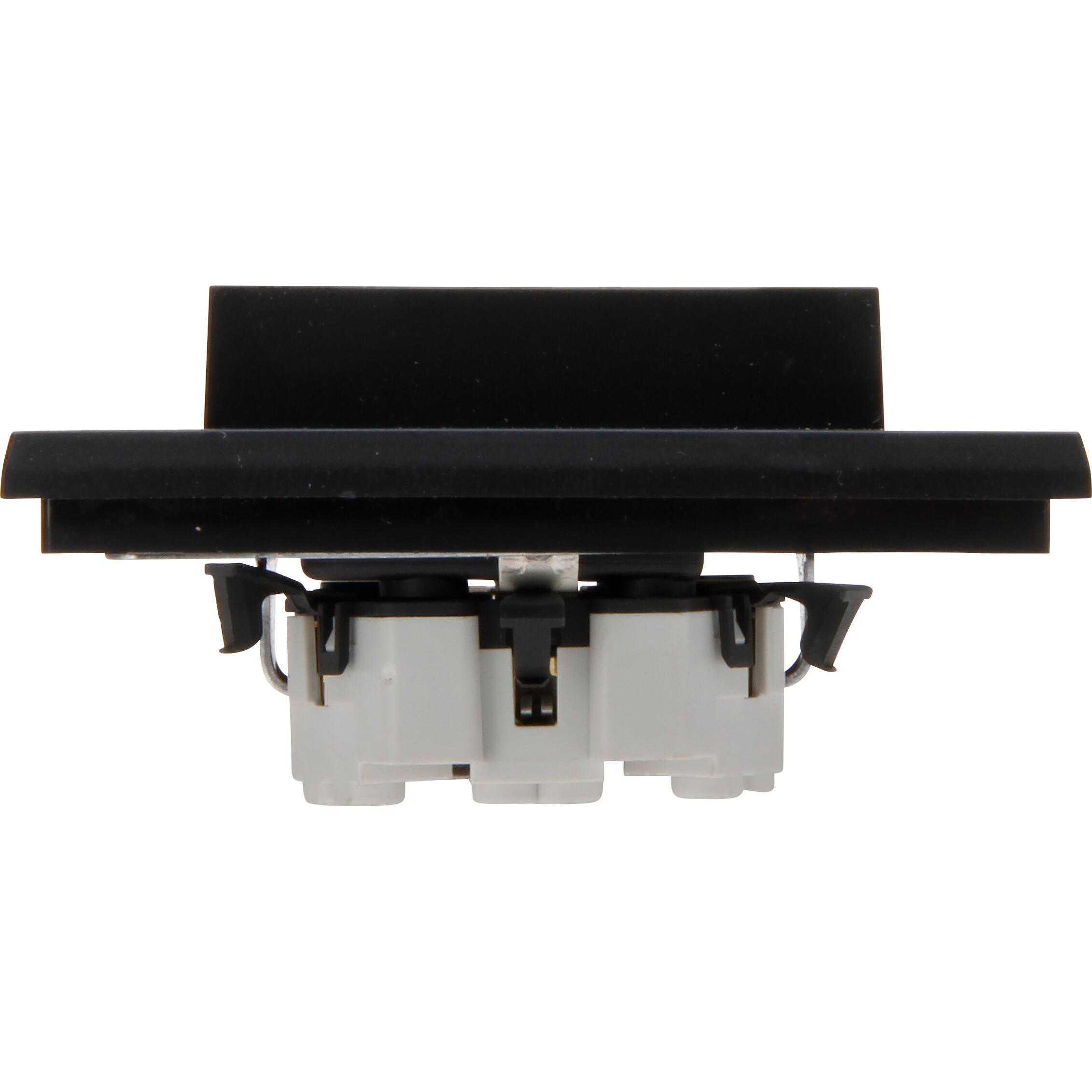 HK07 - double earthed socket outlet, colour: black matt - Image 5