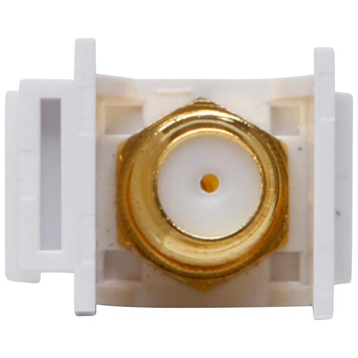Keystone module - F connecter, colour: gold plated - Image 3