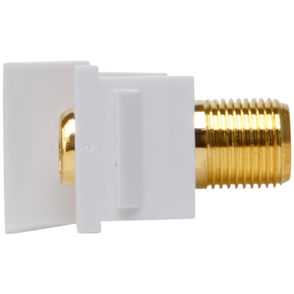 Keystone module - F connecter, colour: gold plated - Image 7