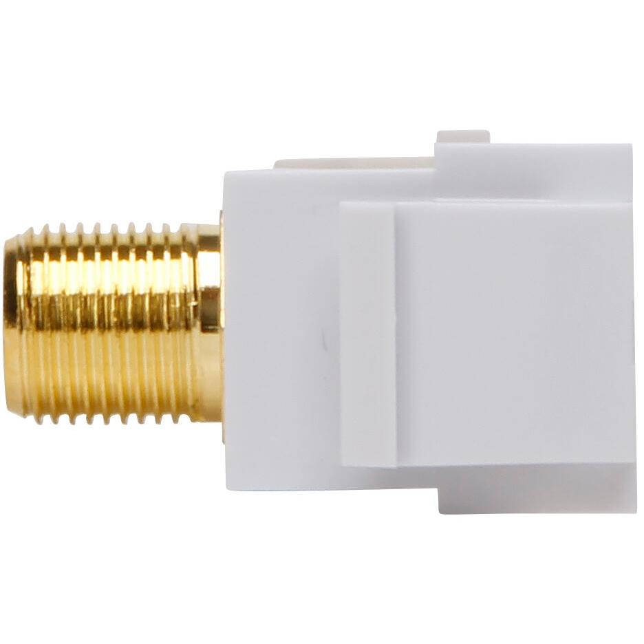 Keystone module - F connecter, colour: gold plated - Image 6