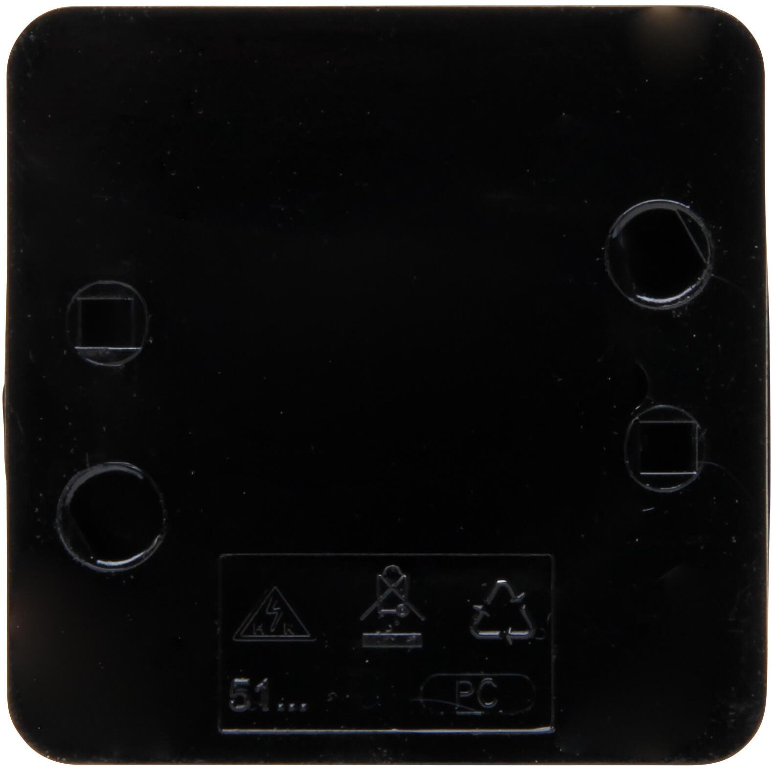 STANDARD - Center protective contact socket, increased touch protection, colour: black - Afbeelding 3